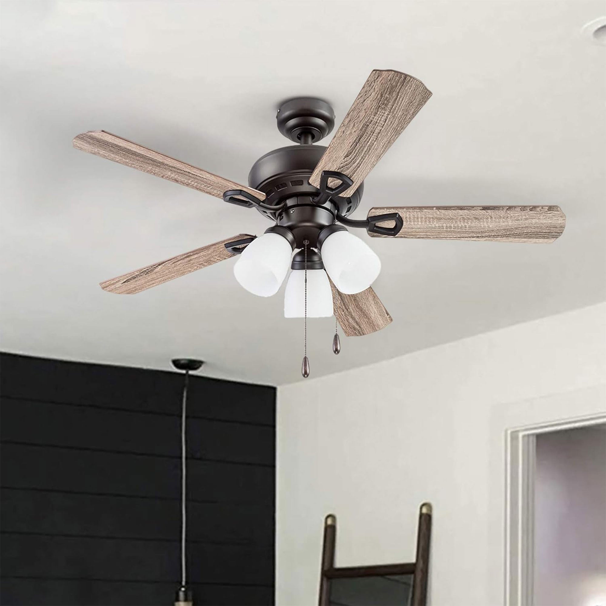 Portage Bay Miller Park Ceiling Fan w/ 5 Reversible Blades & Motor 44"(Open Box)