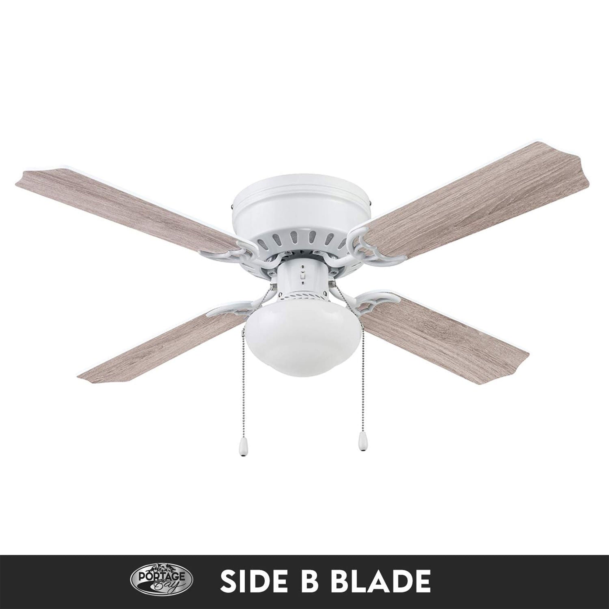 Portage Bay Cherry Hill Ceiling Fan with Quiet, Reversible Motor, 42" (Open Box)