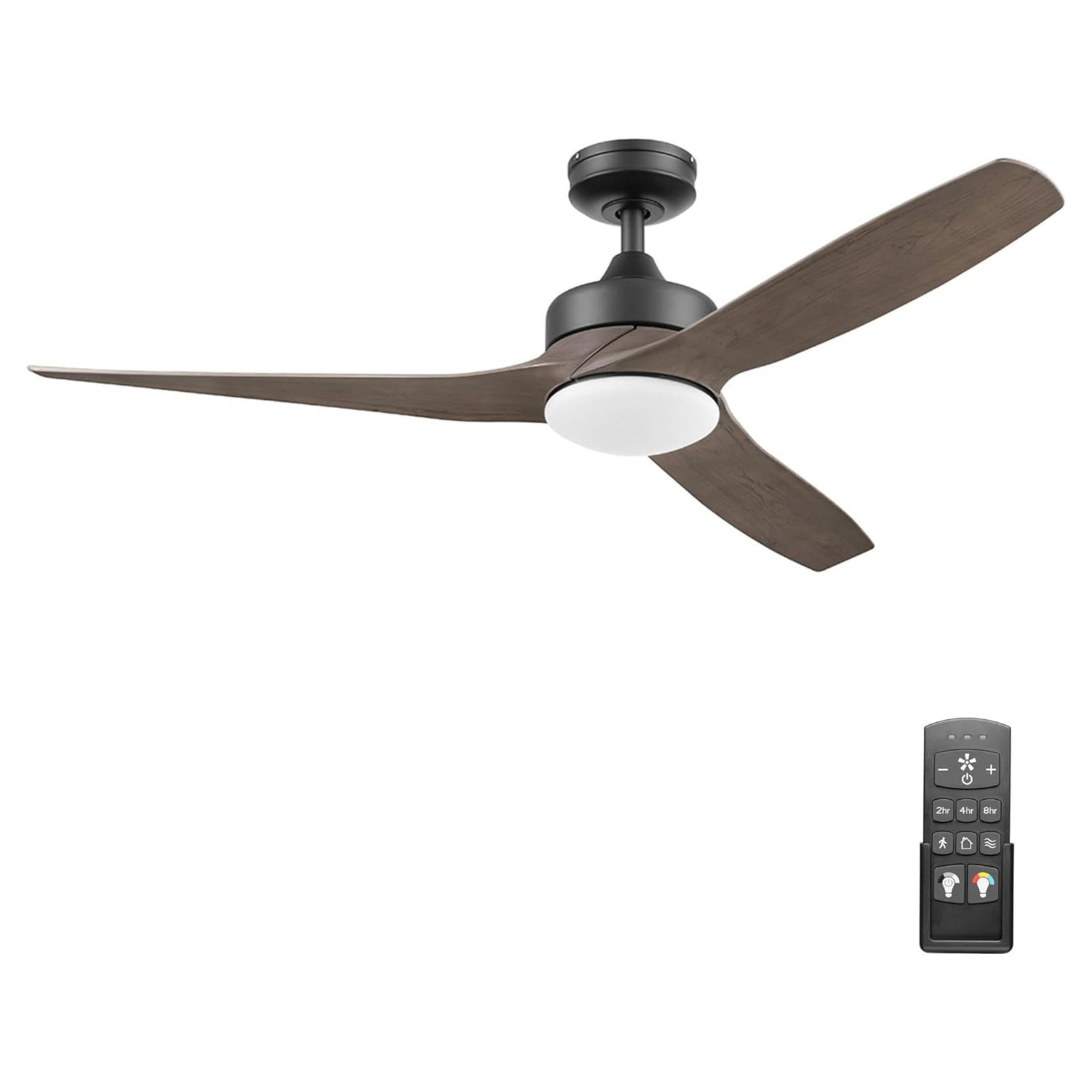 Honeywell Lynton 52" Ceiling Fan w/ Remote, & Reversible Blades, Matte Black - VMInnovations