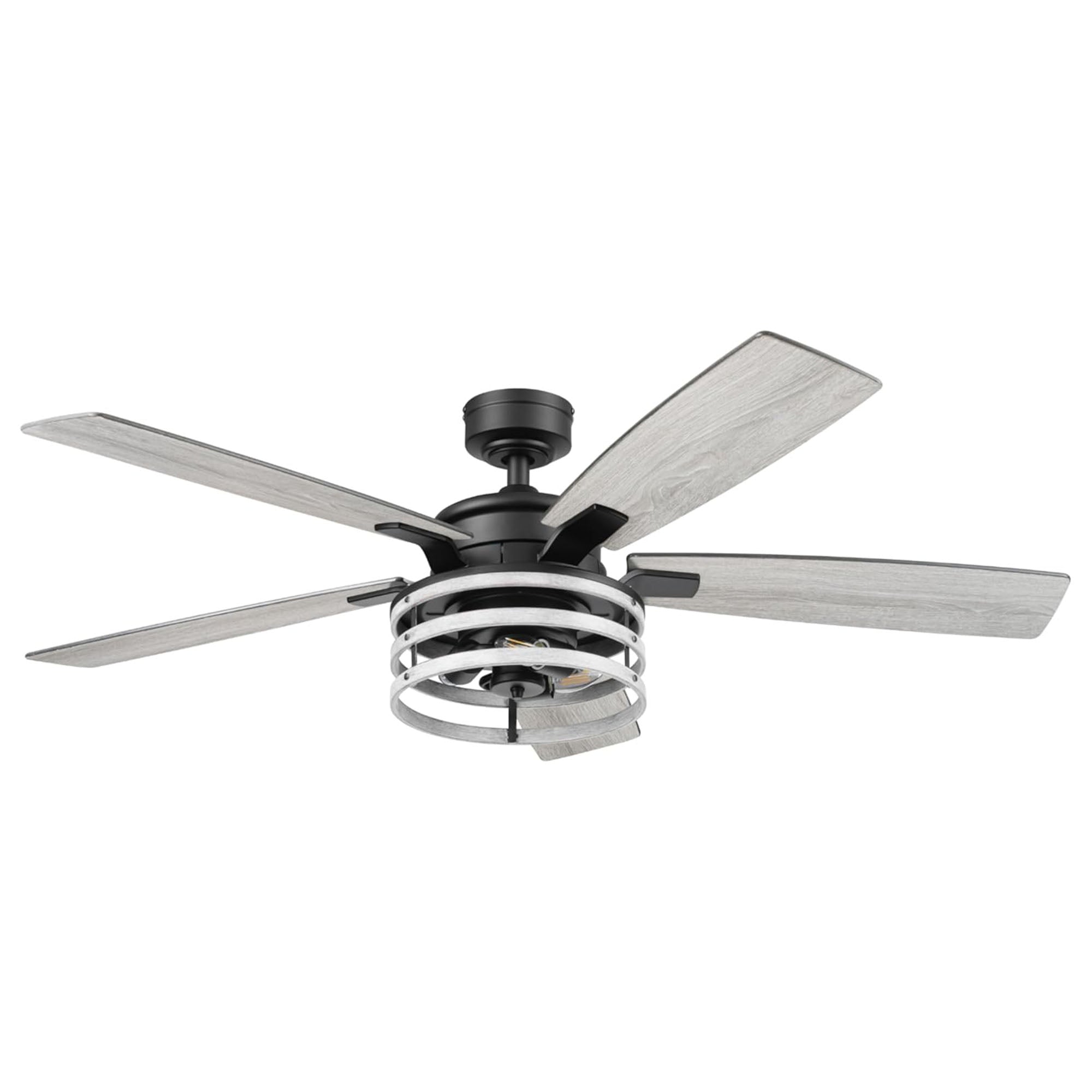 Honeywell Carnegie Ceiling Fan, Quiet Motor and Remote Control, 52", Matte Black (For Parts)