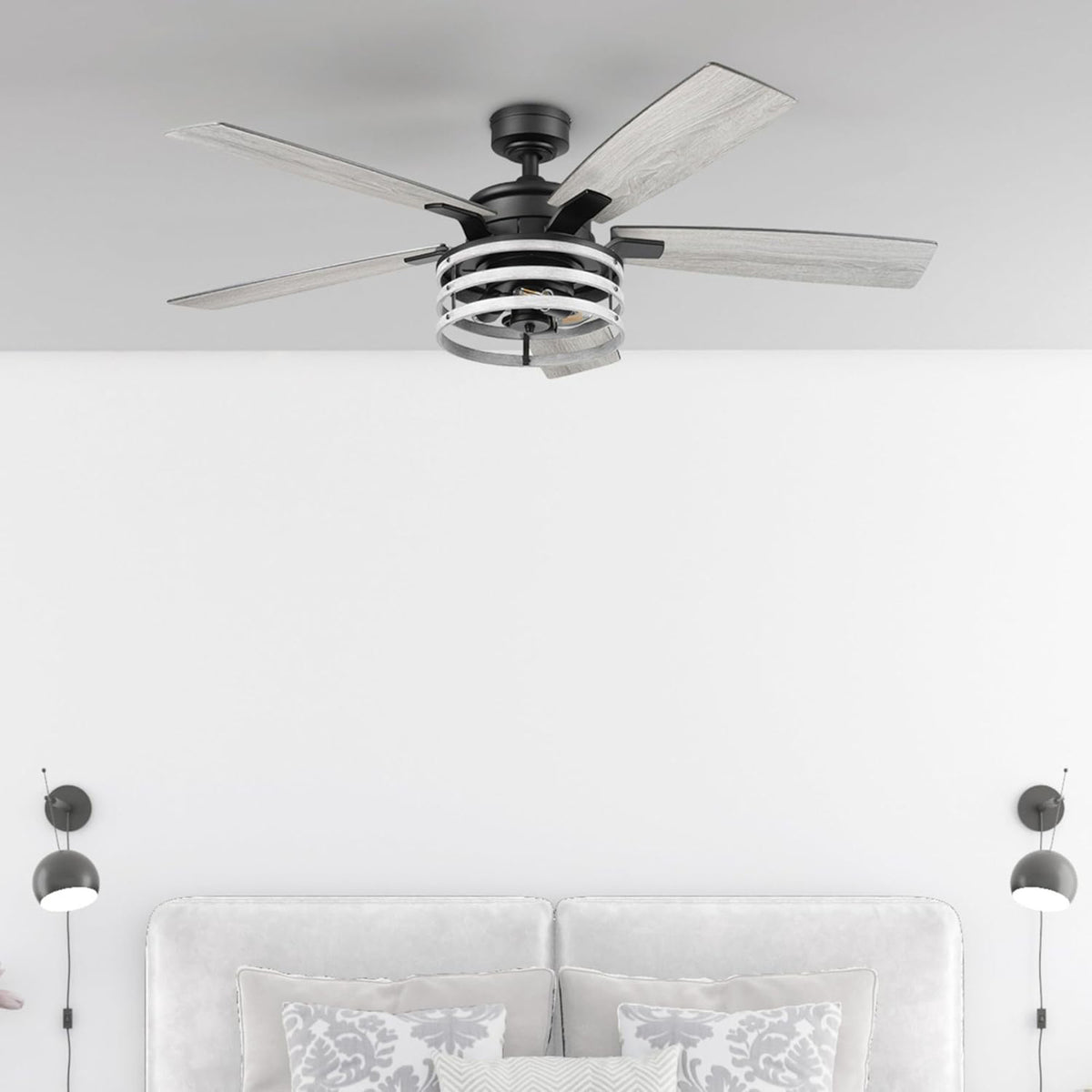 Honeywell Carnegie Ceiling Fan, Quiet Motor and Remote Control, 52", (For Parts)