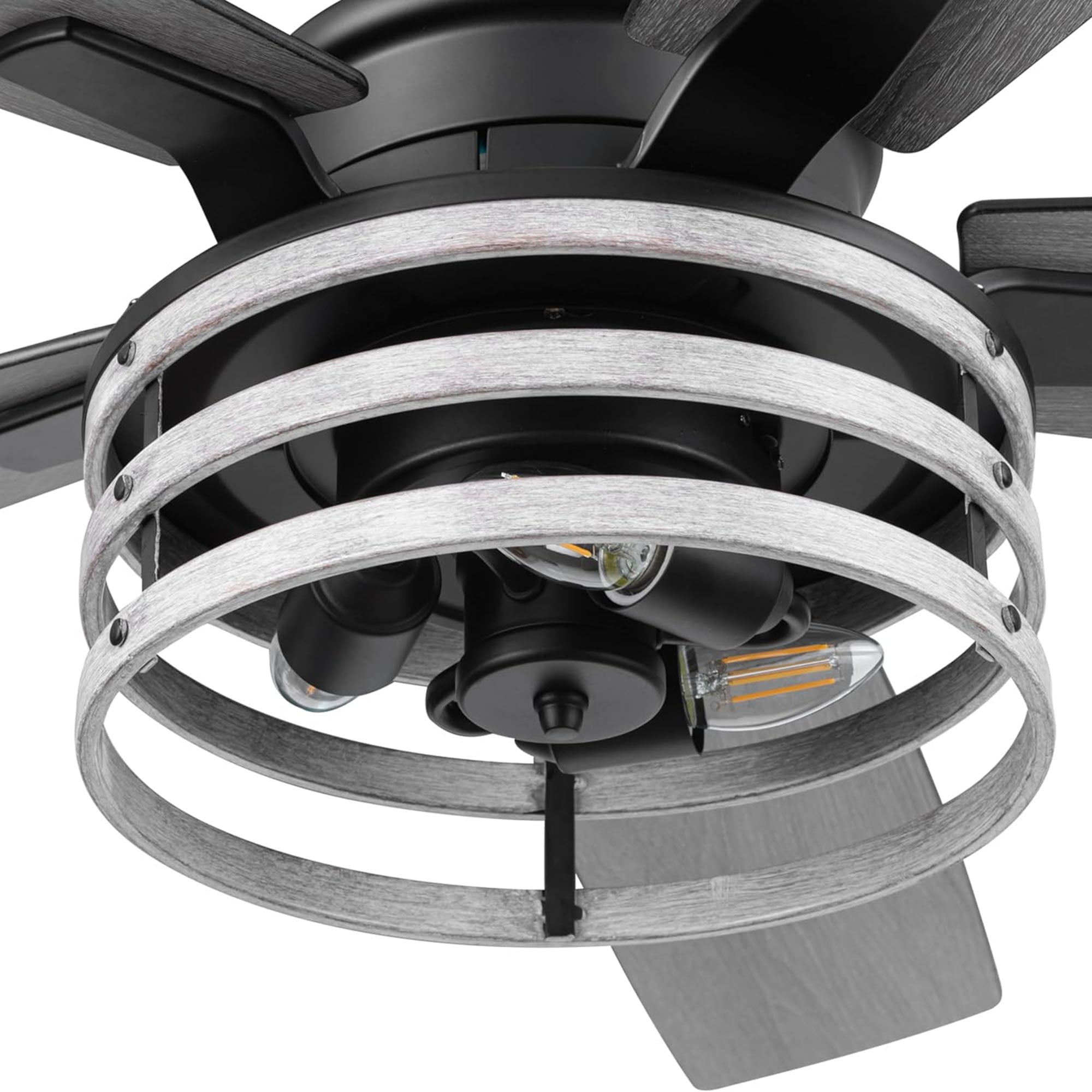 Honeywell Carnegie Ceiling Fan, Quiet Motor and Remote Control, 52", Matte Black (For Parts)