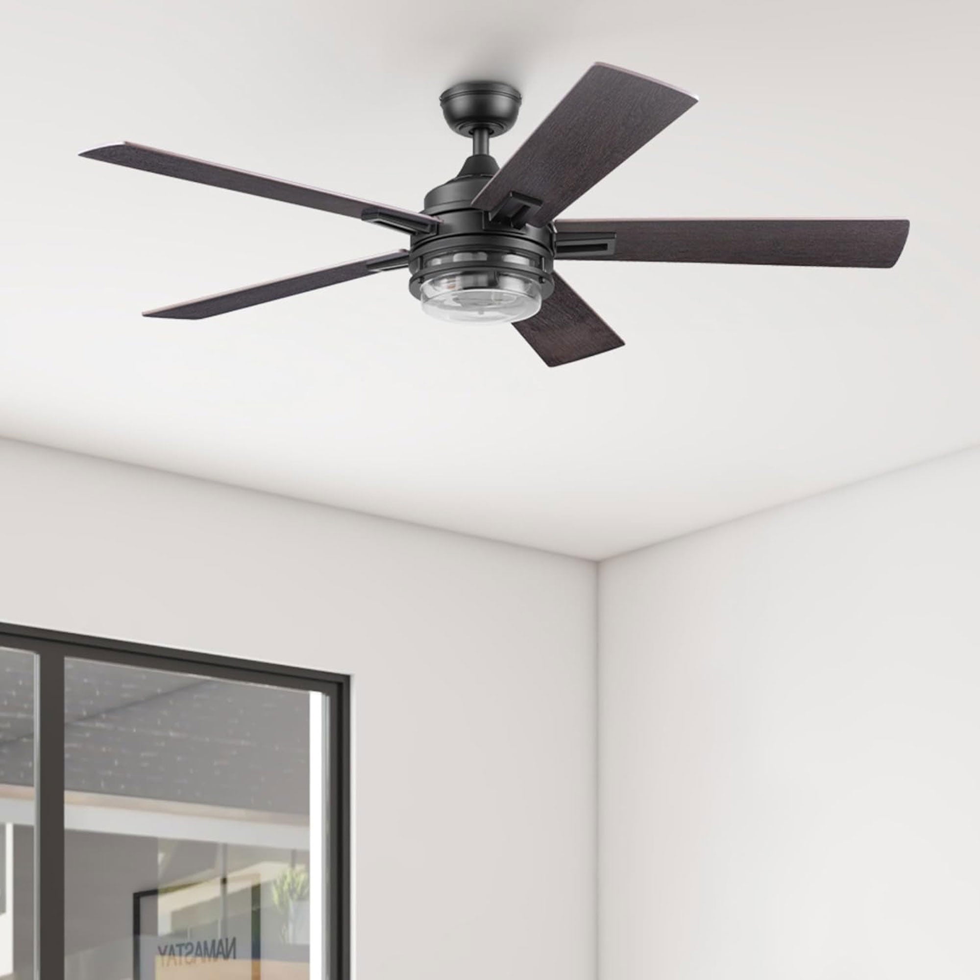 Honeywell Myers Park 52" Ceiling Fan w/ Remote, & Reversible Blades, (For Parts) - VMInnovations