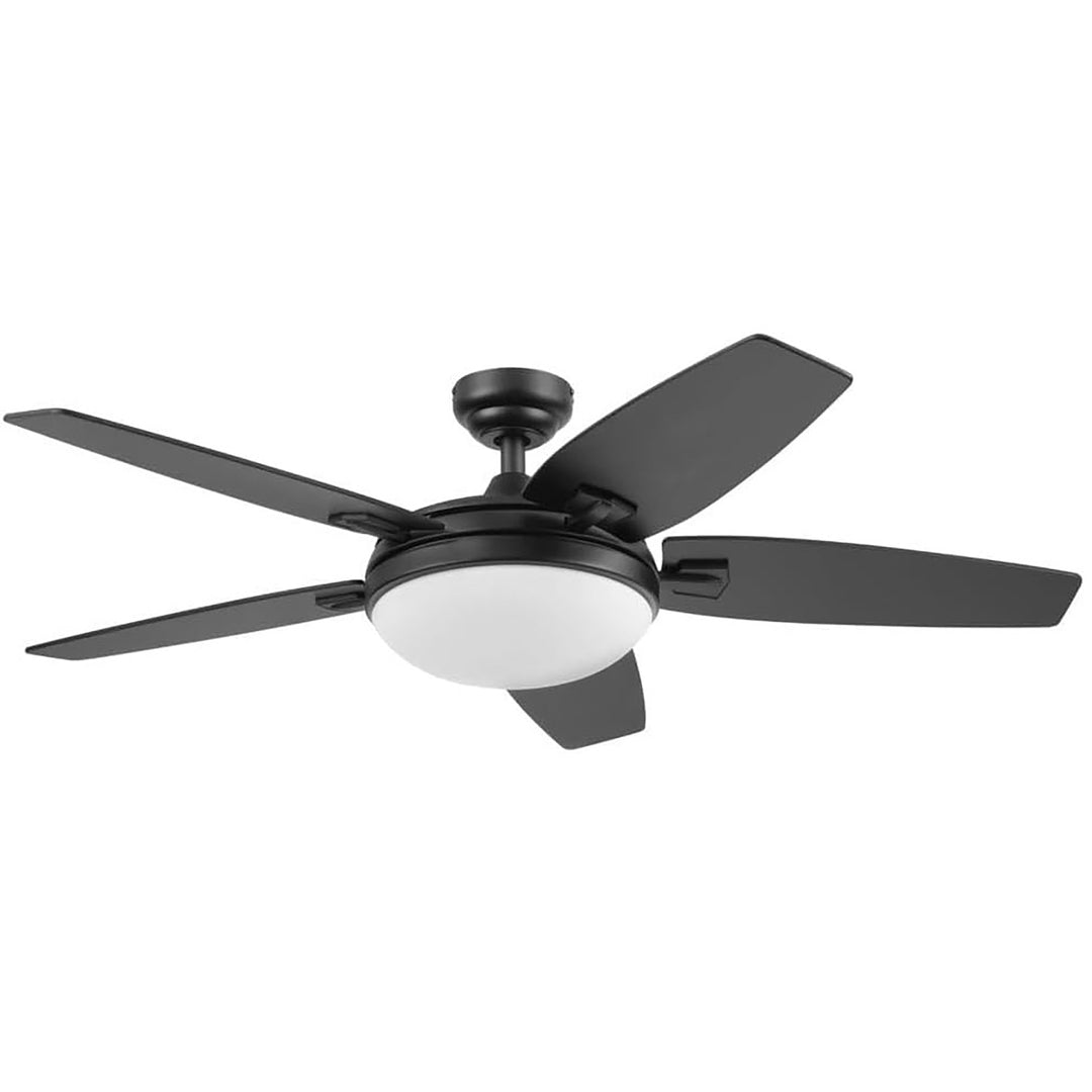 Honeywell 48" Contemporary Ceiling Fan, LED Light, Remote Control, Carmel, Black - VMInnovations