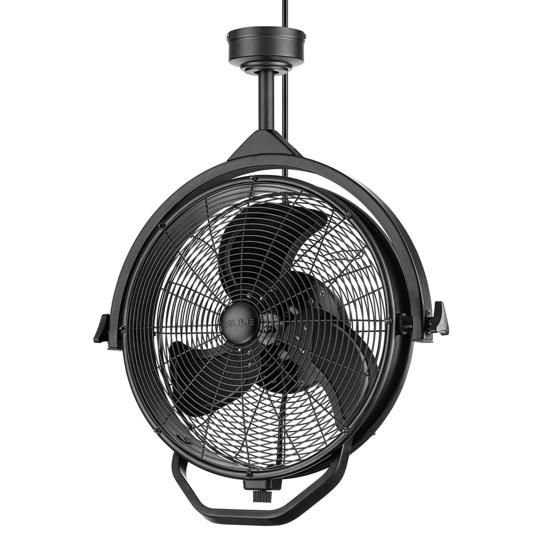 Mule Rugged Outdoor 18" Fan, Dual Height Ceiling Mounting Options, 3-Prong Plug - VMInnovations