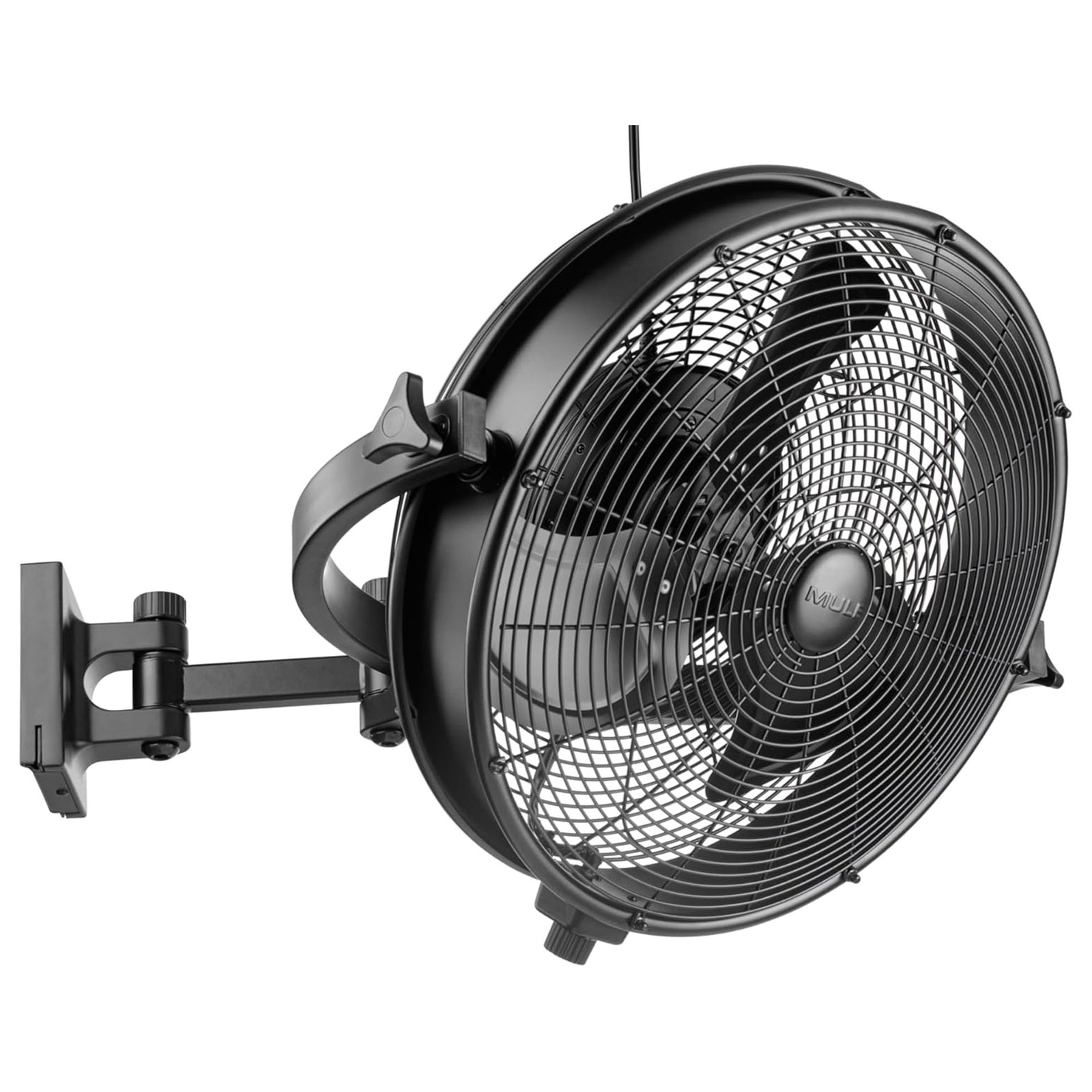 Mule Outdoor 18" Fan, Omni-Reach  Extended Wall Mount, 300-Degree Swivel, 52013 - VMInnovations