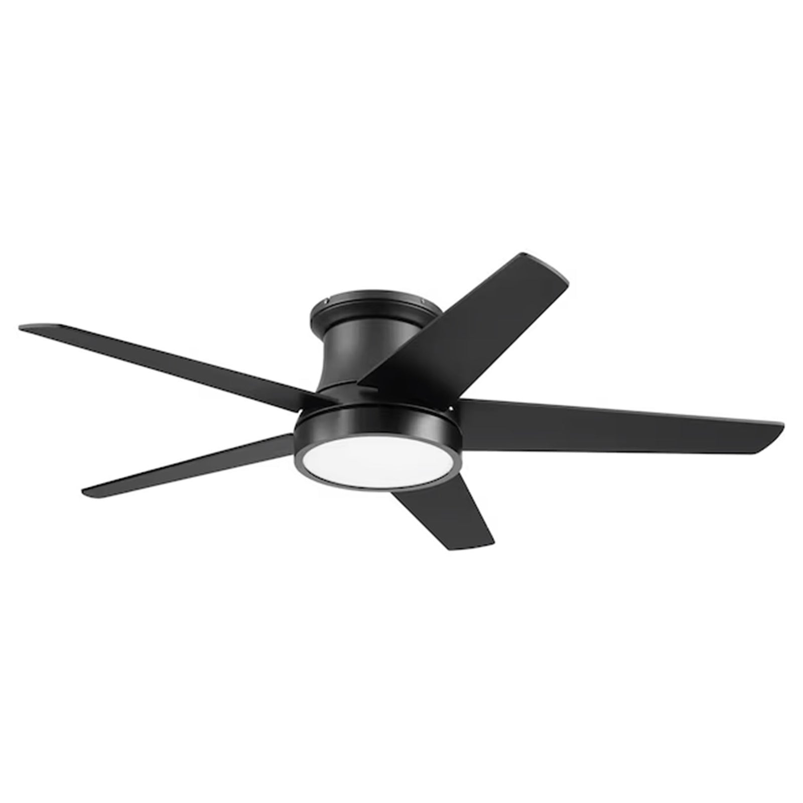 Honeywell 52" Modern Ceiling Fan LED Remote 5 Blade Indoor Tynesdale, Black - VMInnovations