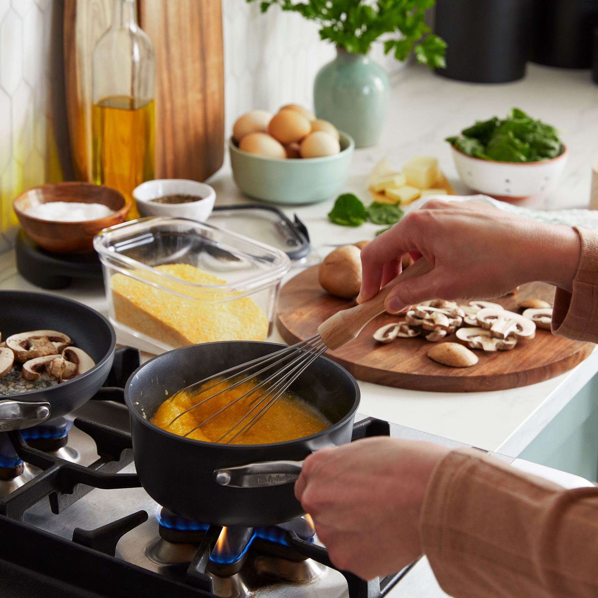 Calphalon Premier Hard-Anodized Nonstick Aluminum Cookware 13pc Set (Open Box)