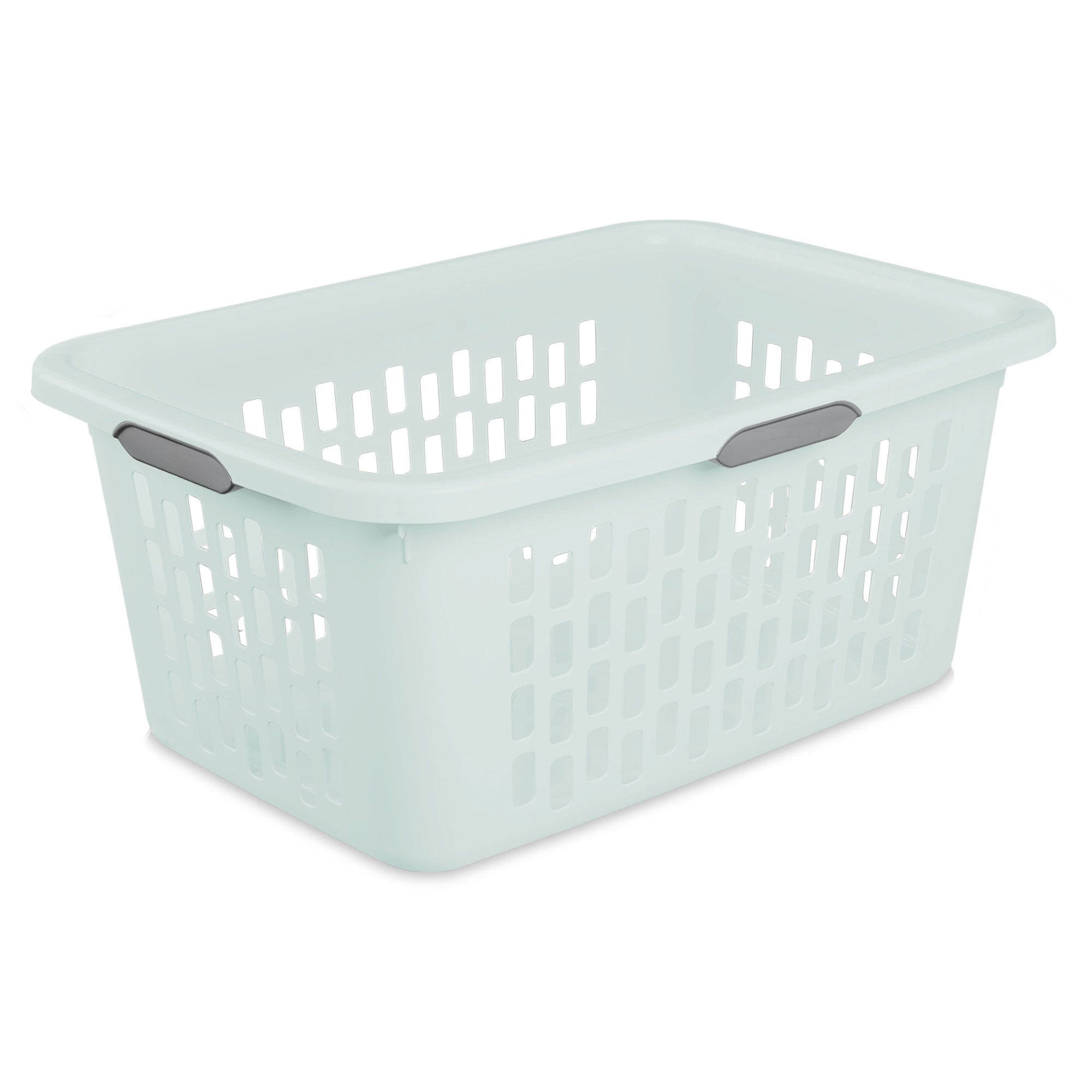 Sterilite Laundry Basket, 2 Bushel Plastic Hamper with Handles, Mint, 24 Pack - VMInnovations