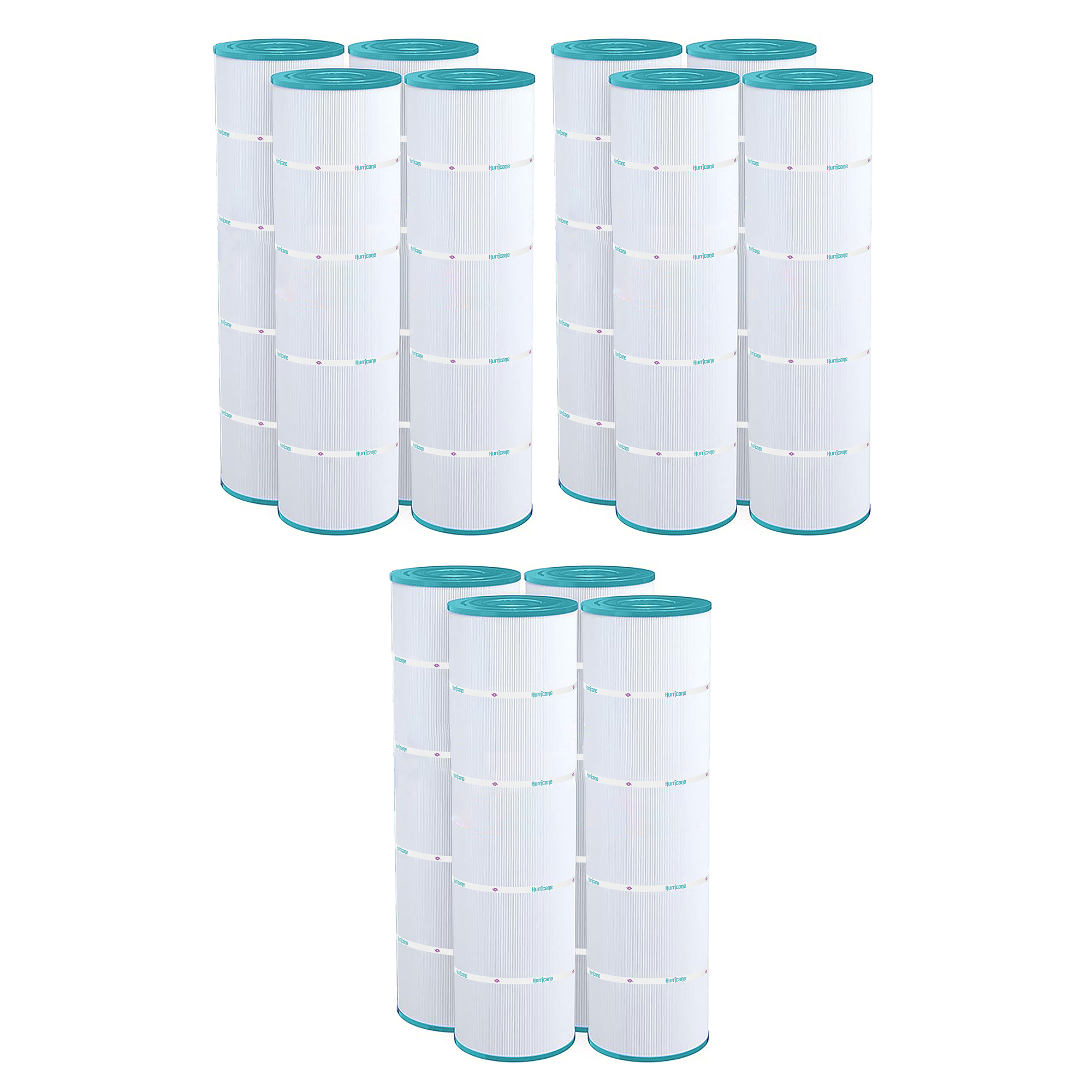 Hurricane 12 Pack HF7487-04 Advanced Pool and Spa Filter Cartridge Replacement - VMInnovations