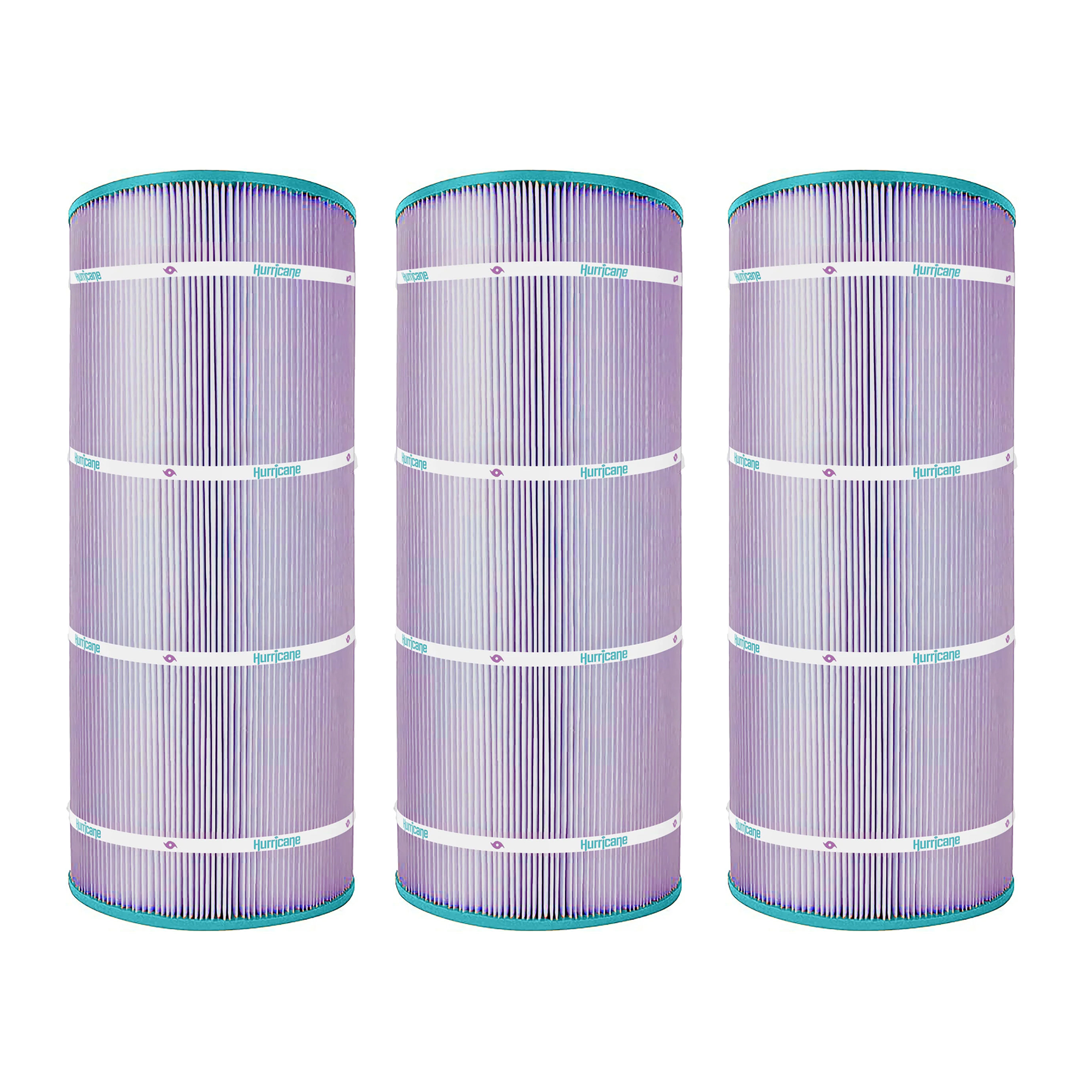 Hurricane 3 Pack HF9410-01P Platinum Purple Pool Filter Cartridge Replacement - VMInnovations