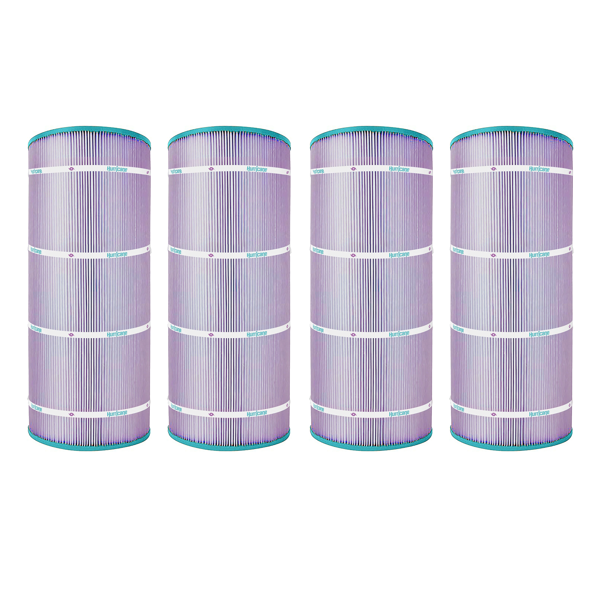 Hurricane 4 Pack HF9410-01P Platinum Purple Pool Filter Cartridge Replacement - VMInnovations