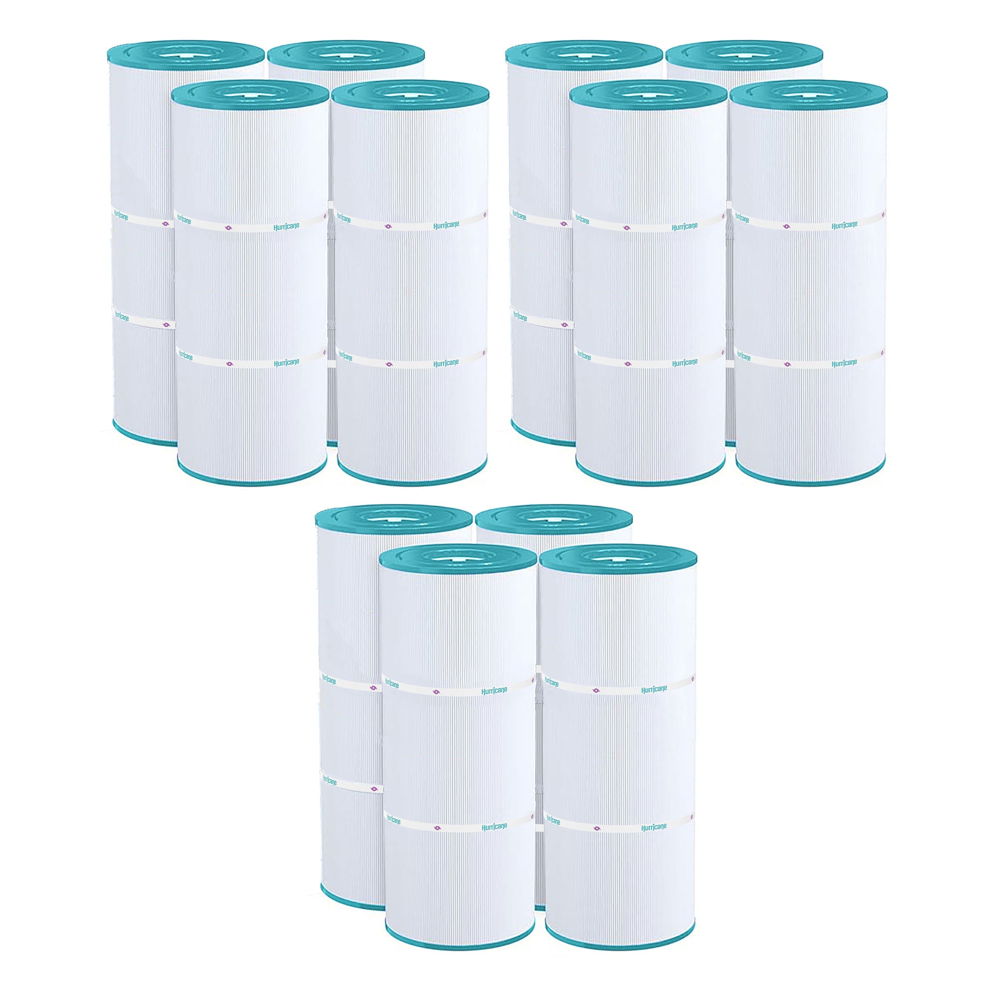 Hurricane 12 Pack HF56SV-04 Advanced Pool and Spa Filter Cartridge Replacement - VMInnovations