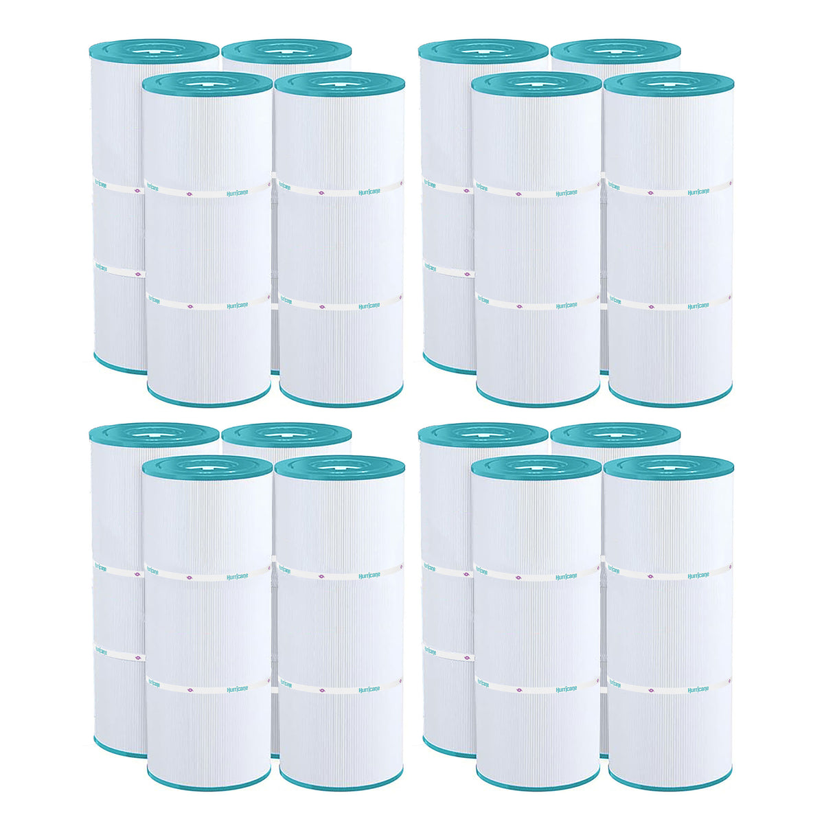 Hurricane 16 Pack Replacement Spa Filter Cartridge for Hayward SwimClearC2030 - VMInnovations