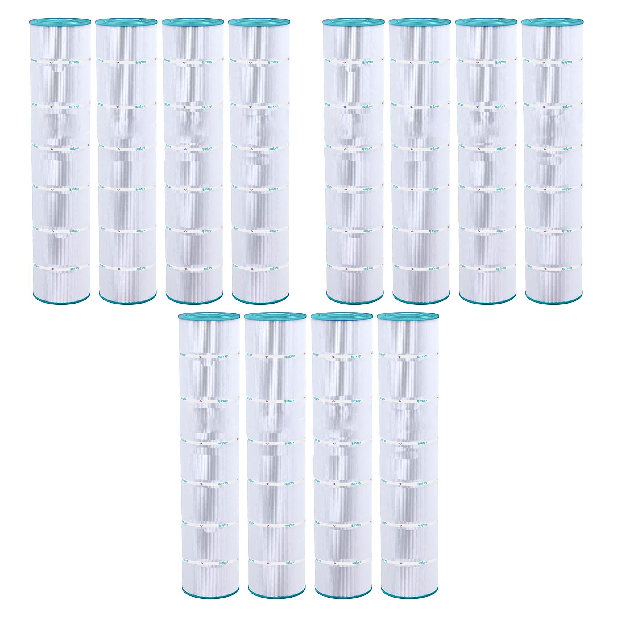 Hurricane 12 Pack HF7494-04 Advanced Pool and Spa Filter Cartridge Replacement