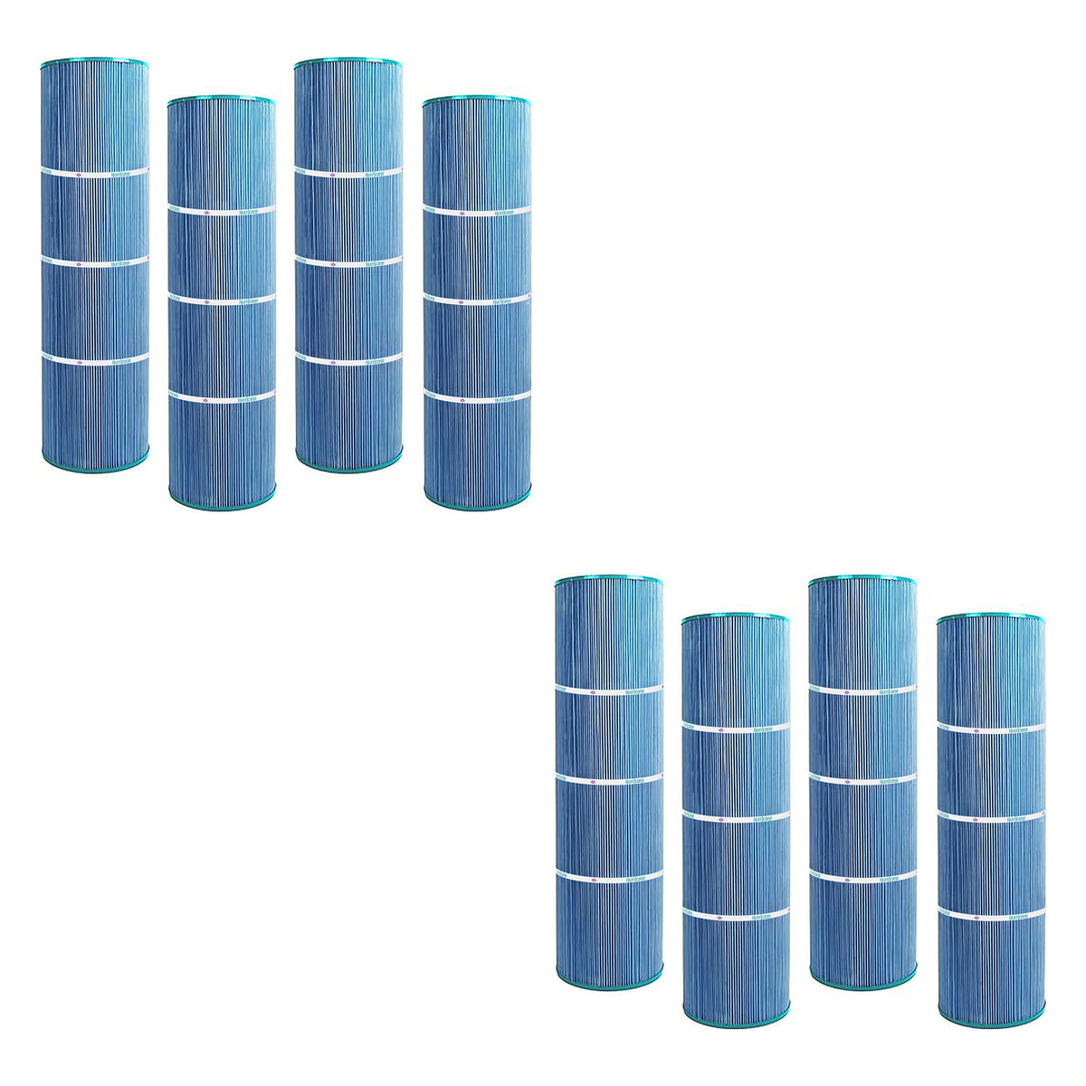 Hurricane 8 Pack HF7487-04M Elite Aseptic Pool Filter Cartridge Replacement