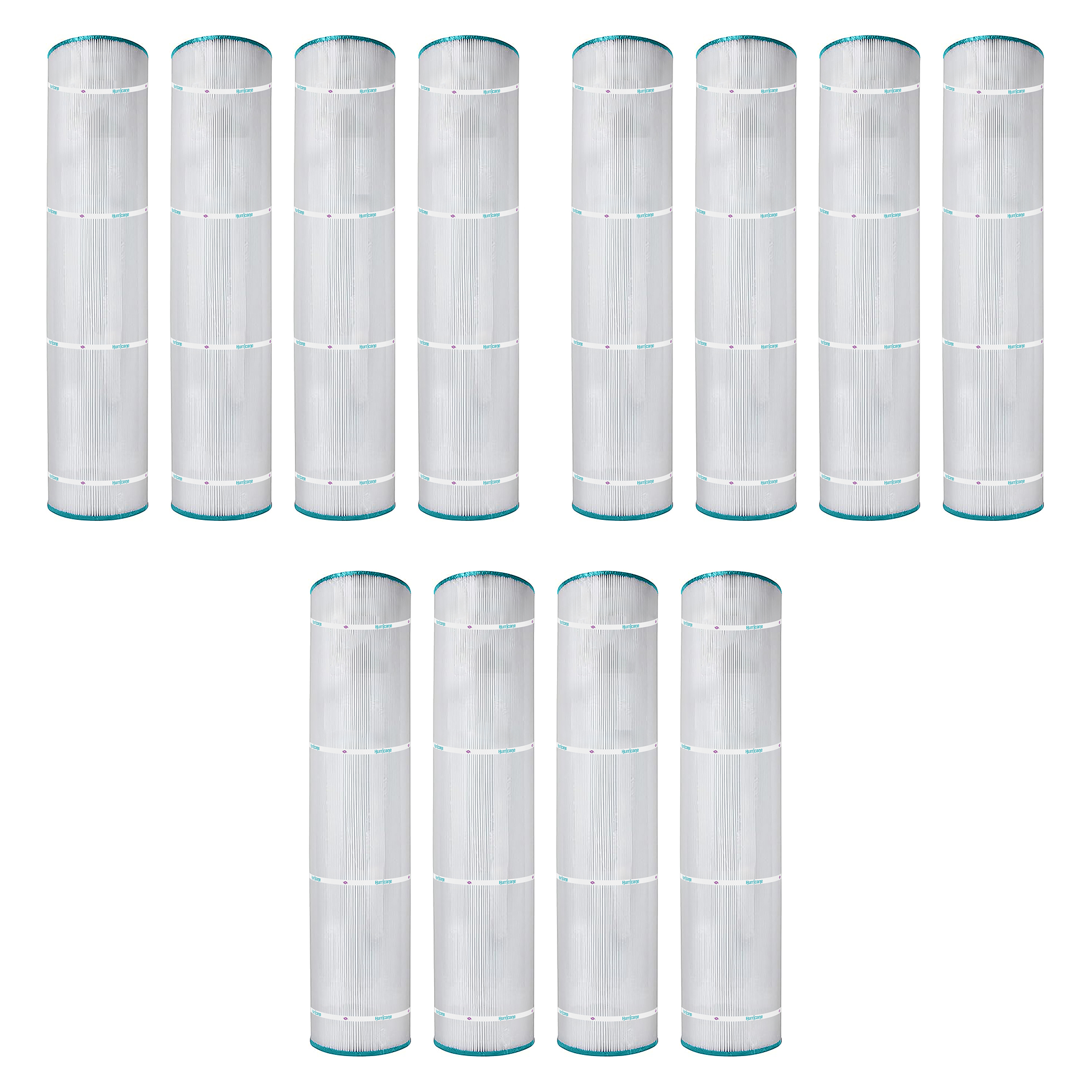 Hurricane 12 Pack HF7495-04 Advanced Pool and Spa Filter Cartridge Replacement - VMInnovations