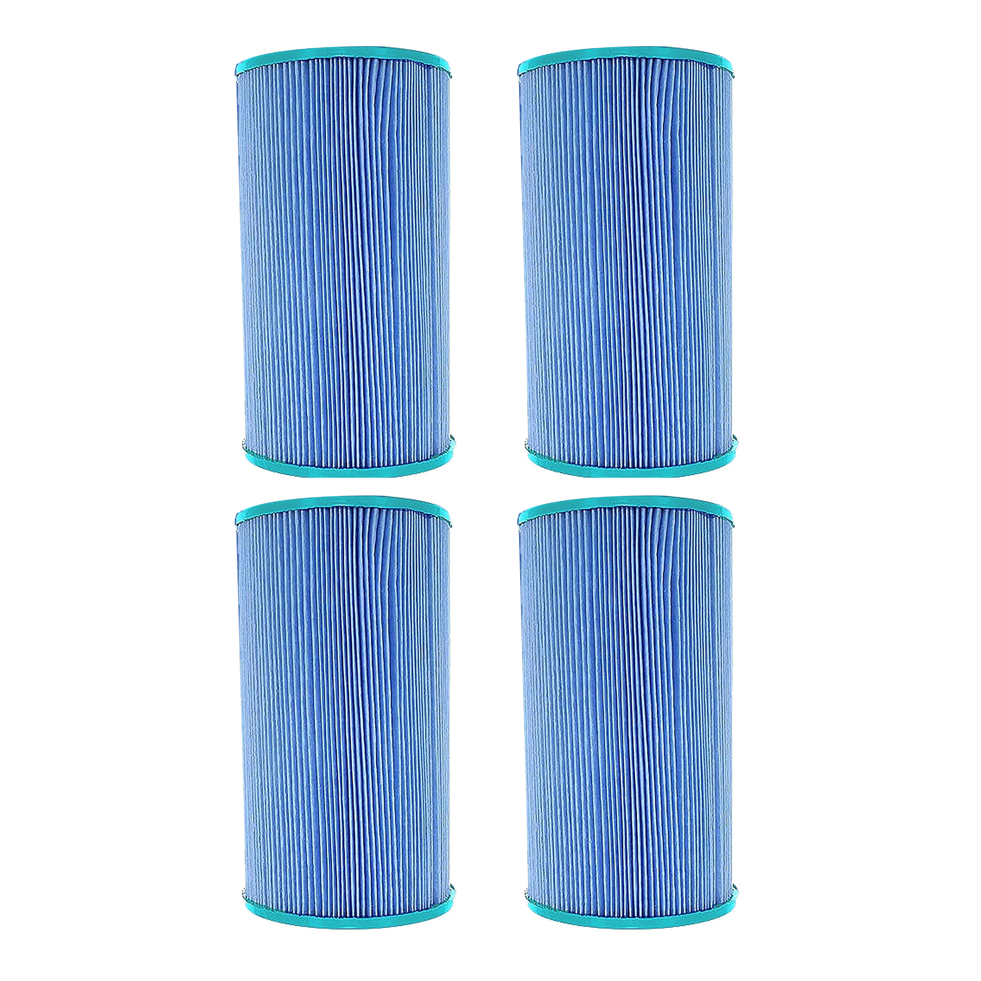 Hurricane 4 Pack HF6430-01M Elite Aseptic Spa Filter Cartridge Replacement, Blue
