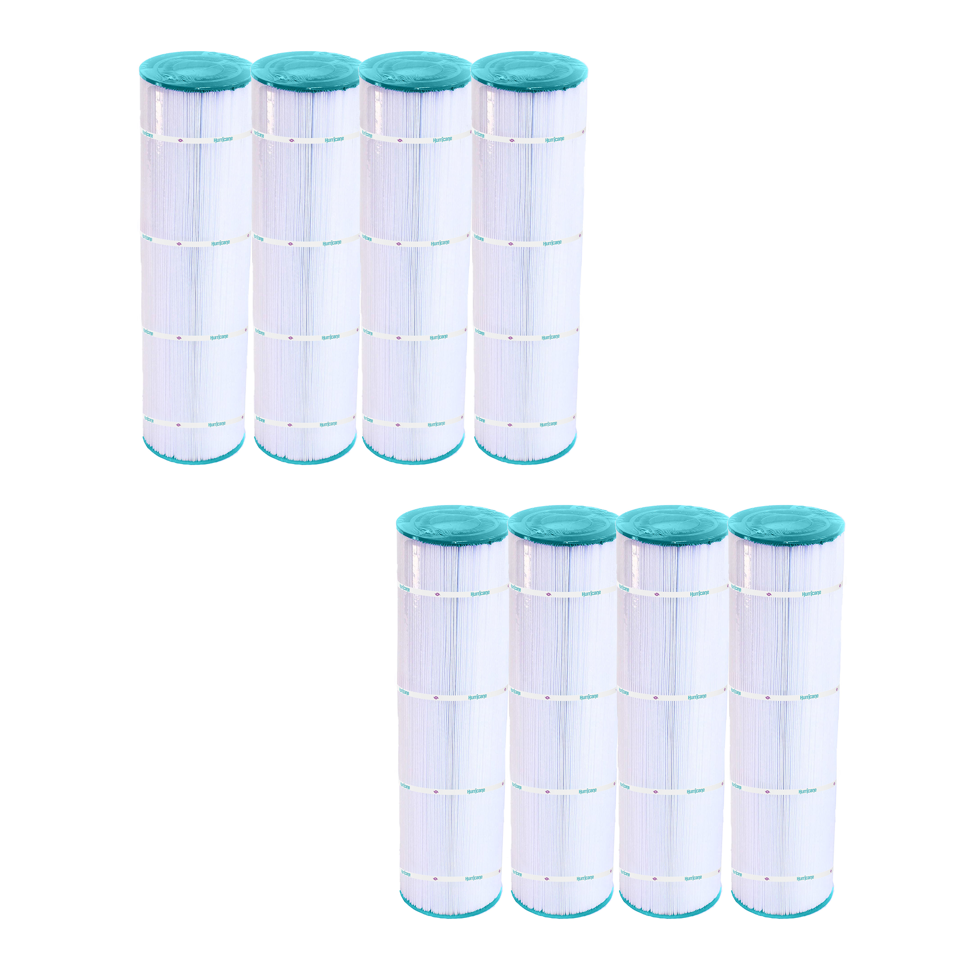 Hurricane 8 Pack HF7489-04 Advanced Pool and Spa Filter Cartridge Replacement