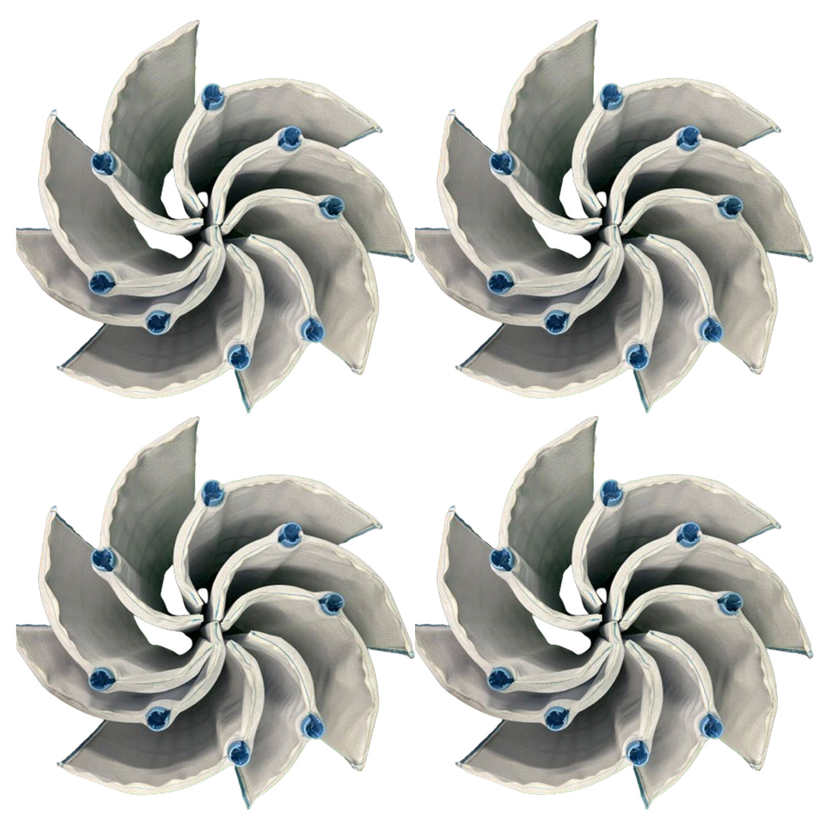 Hurricane 48 Sq ft DE Grid Filter with 7 Full Grids and 1 Partial Grid, 4 Pack