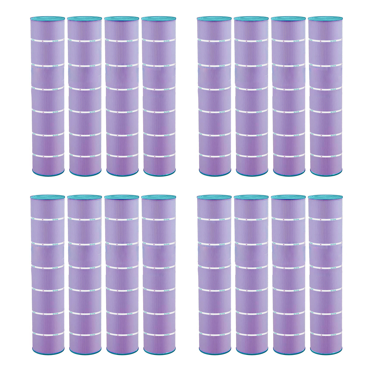 Hurricane 16 Pack HF7494-04P Purple Platinum Pool Filter Cartridge Replacement