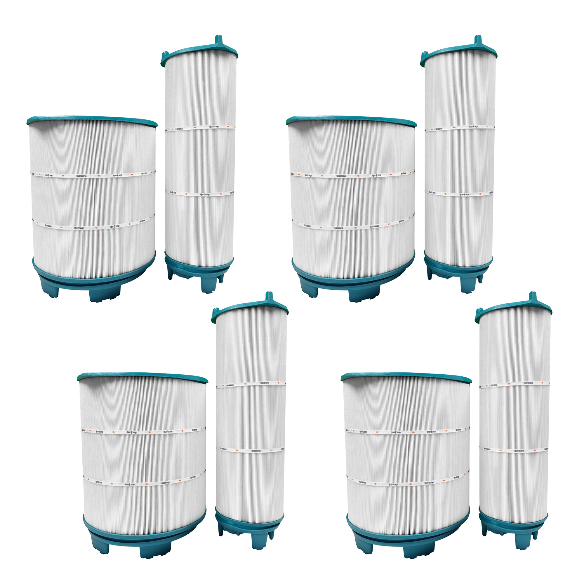Hurricane HF-STR-SET Advanced Pool Filter Cartridge Inner Outer 21" Set, 4 Pack - VMInnovations
