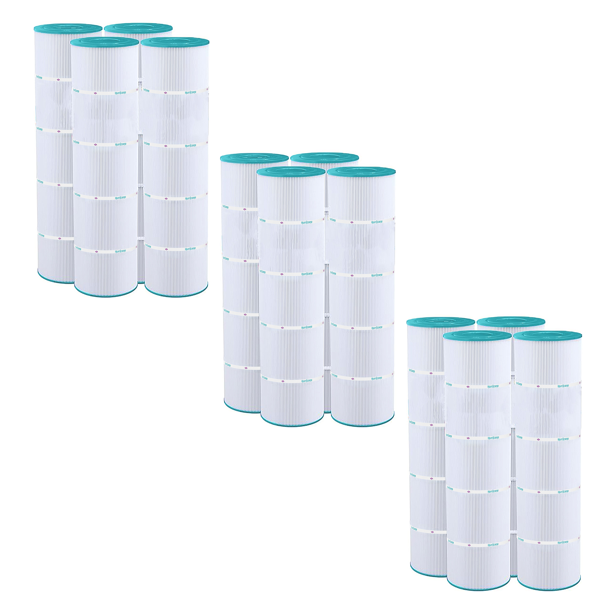 Hurricane 12 Pack HF7459-04 Advanced Pool and Spa Filter Cartridge Replacement - VMInnovations