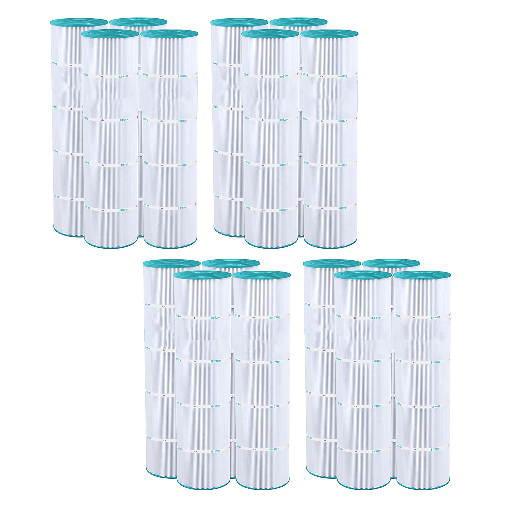 Hurricane 16 Pack HF7459-04 Advanced Pool and Spa Filter Cartridge Replacement - VMInnovations