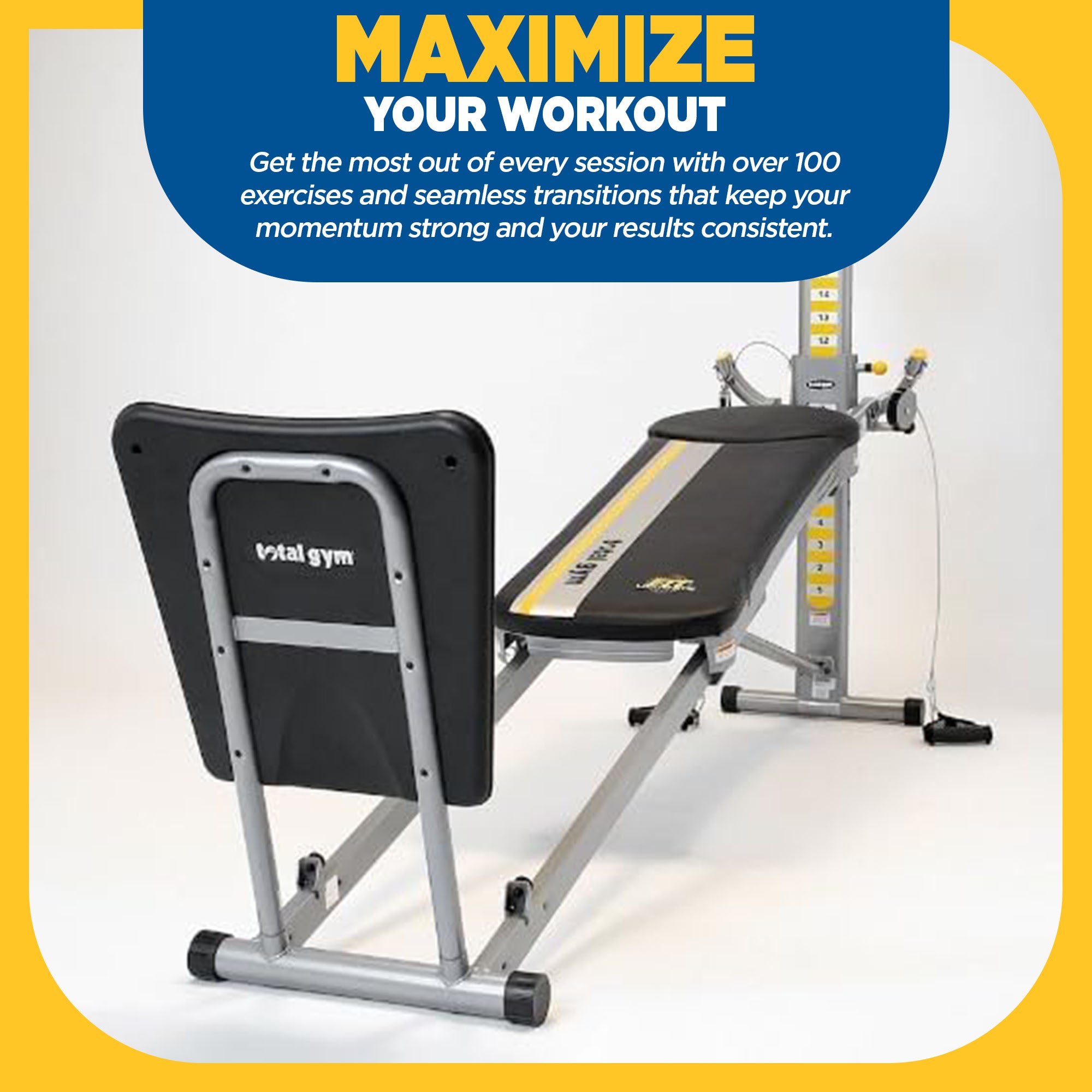 Total Gym FIT Ultimate Home Fitness Full Body Workout Exercise Machine(Open Box)