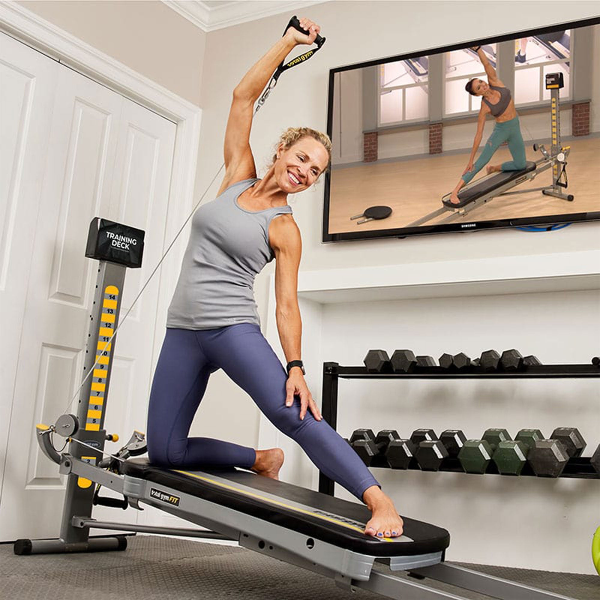 Total Gym FIT Anniversary Edition, Home Gym Equipment w/ 14 Levels of Resistance