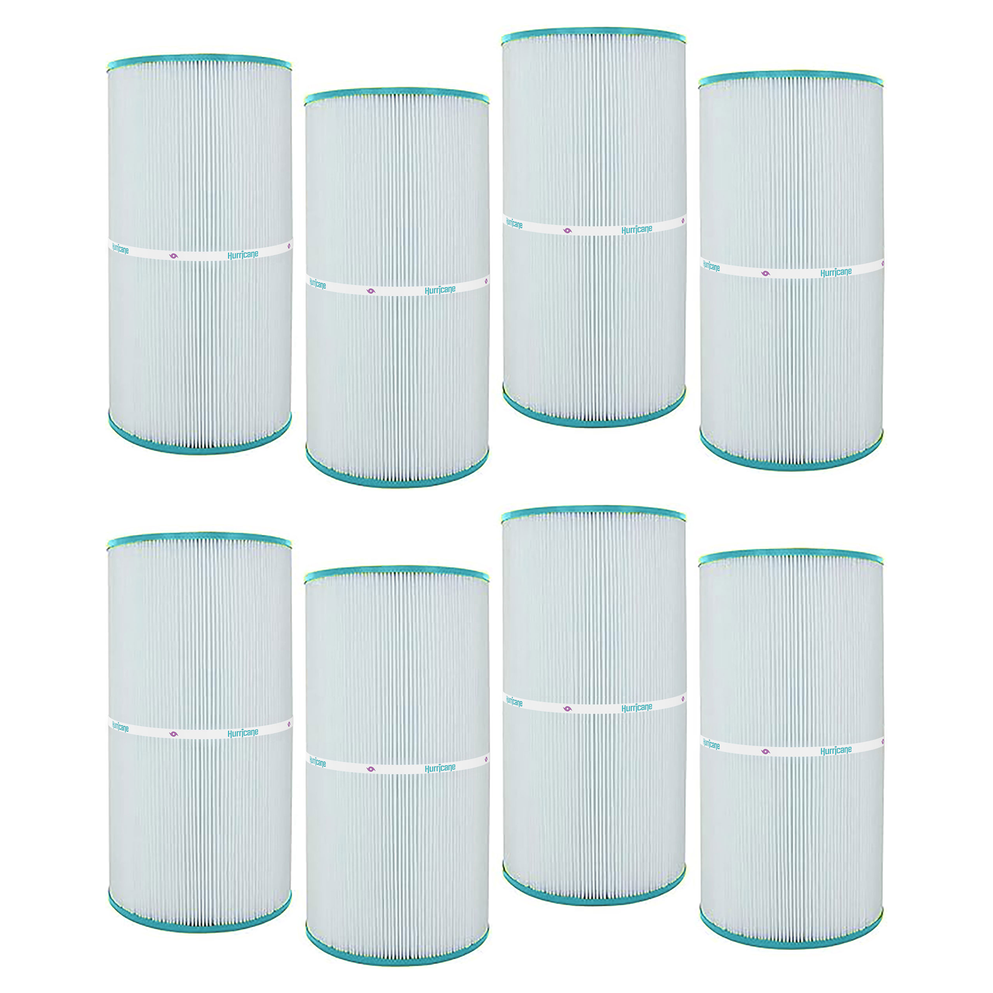 Hurricane 8 Pack HF7469-04 Advanced Pool and Spa Filter Cartridge Replacement - VMInnovations