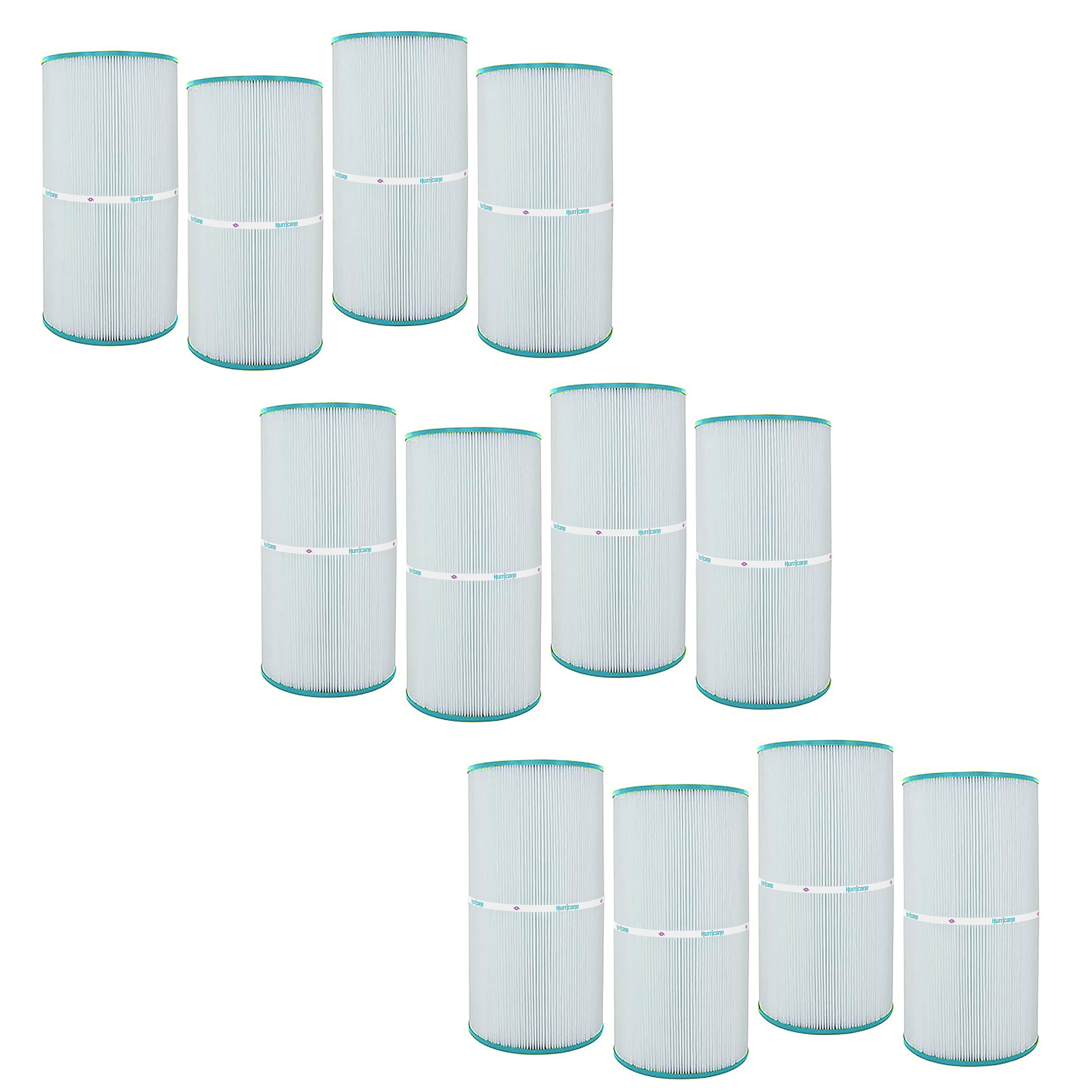 Hurricane 12 Pack HF7469-04 Advanced Pool and Spa Filter Cartridge Replacement - VMInnovations