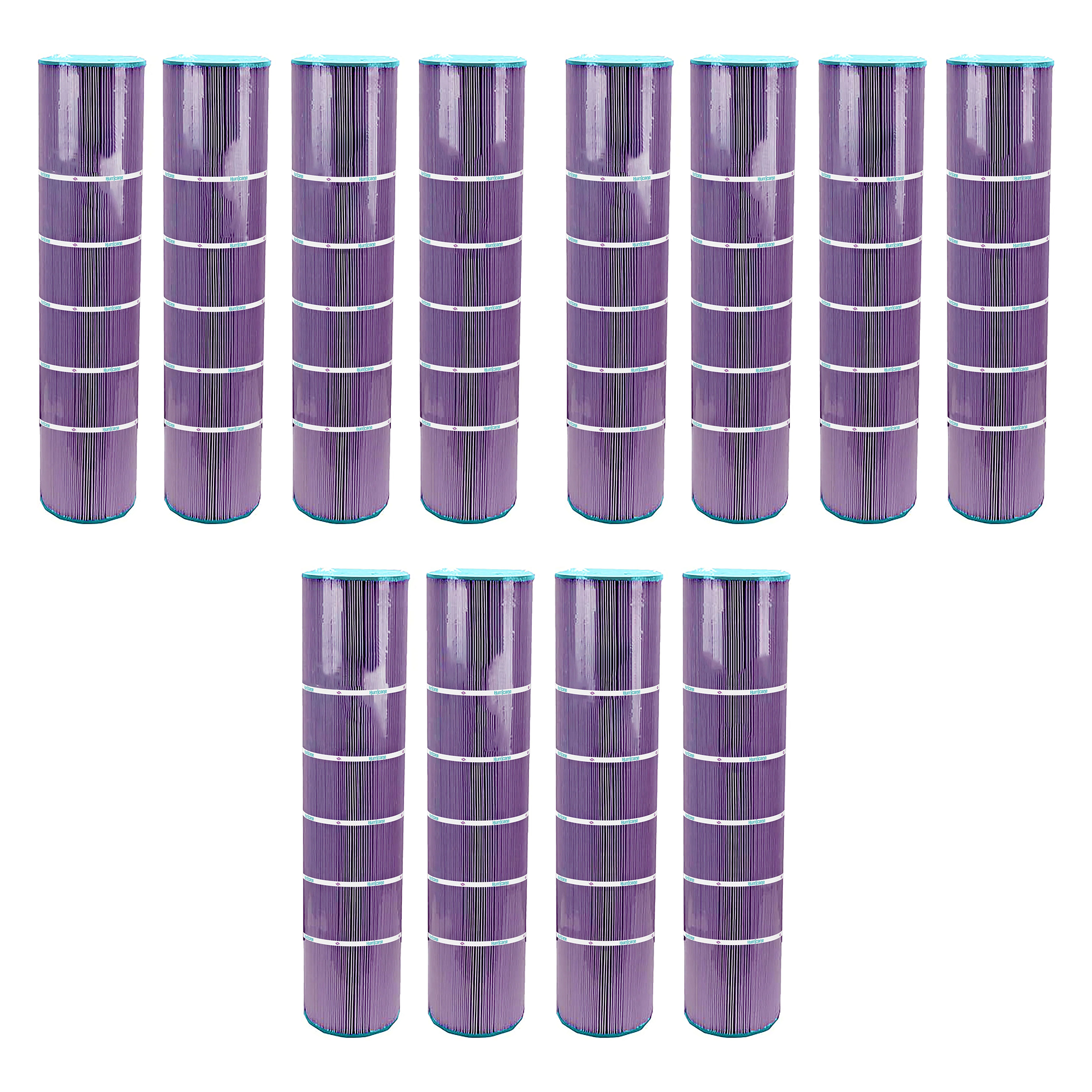 Hurricane 12 Pack HF7472-04P Platinum Purple Pool Filter Cartridge Replacement