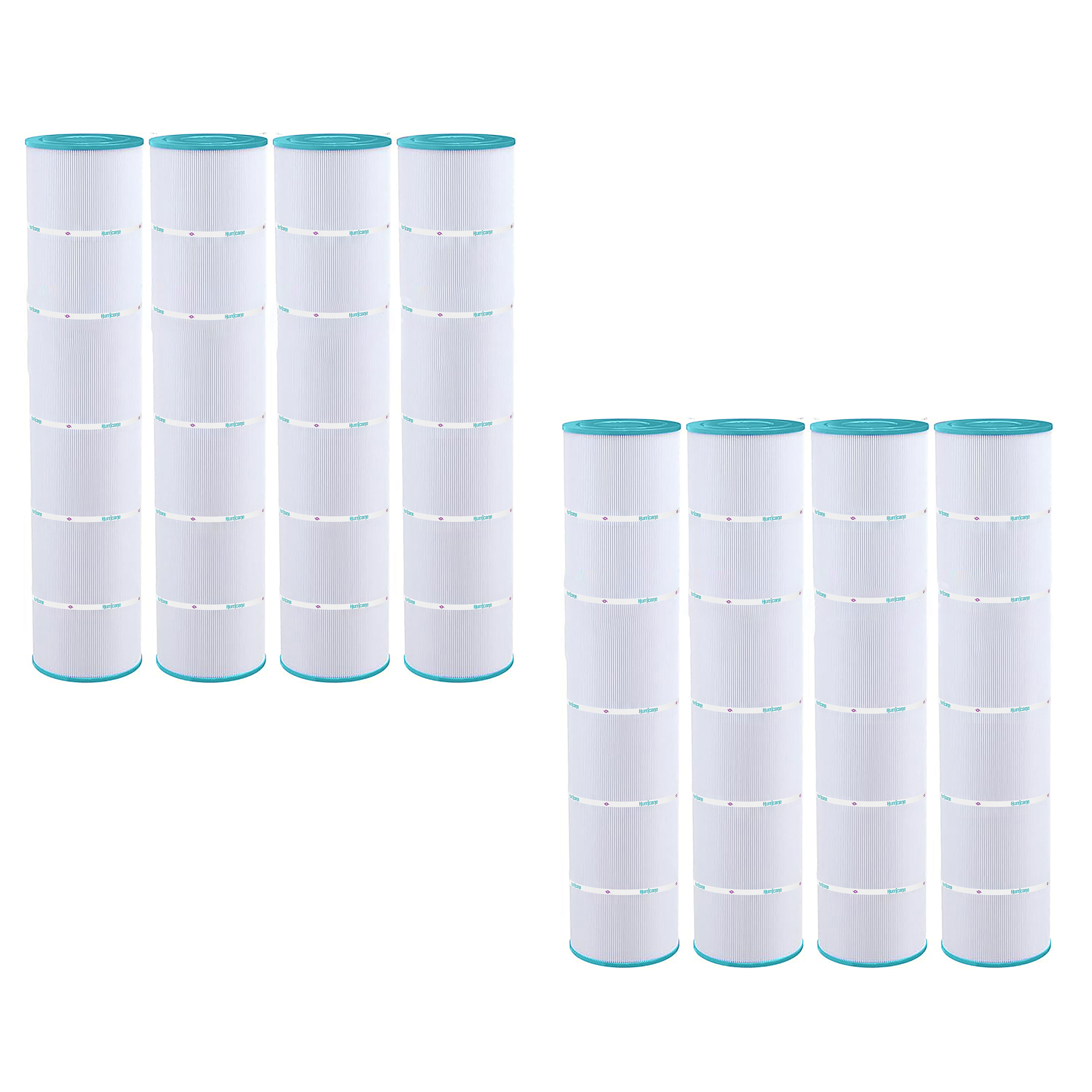 Hurricane 8 Pack HF7482-04 Advanced Pool and Spa Filter Cartridge Replacement - VMInnovations