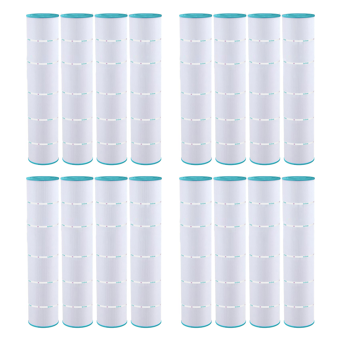 Hurricane 16 Pack HF7482-04 Advanced Pool and Spa Filter Cartridge Replacement