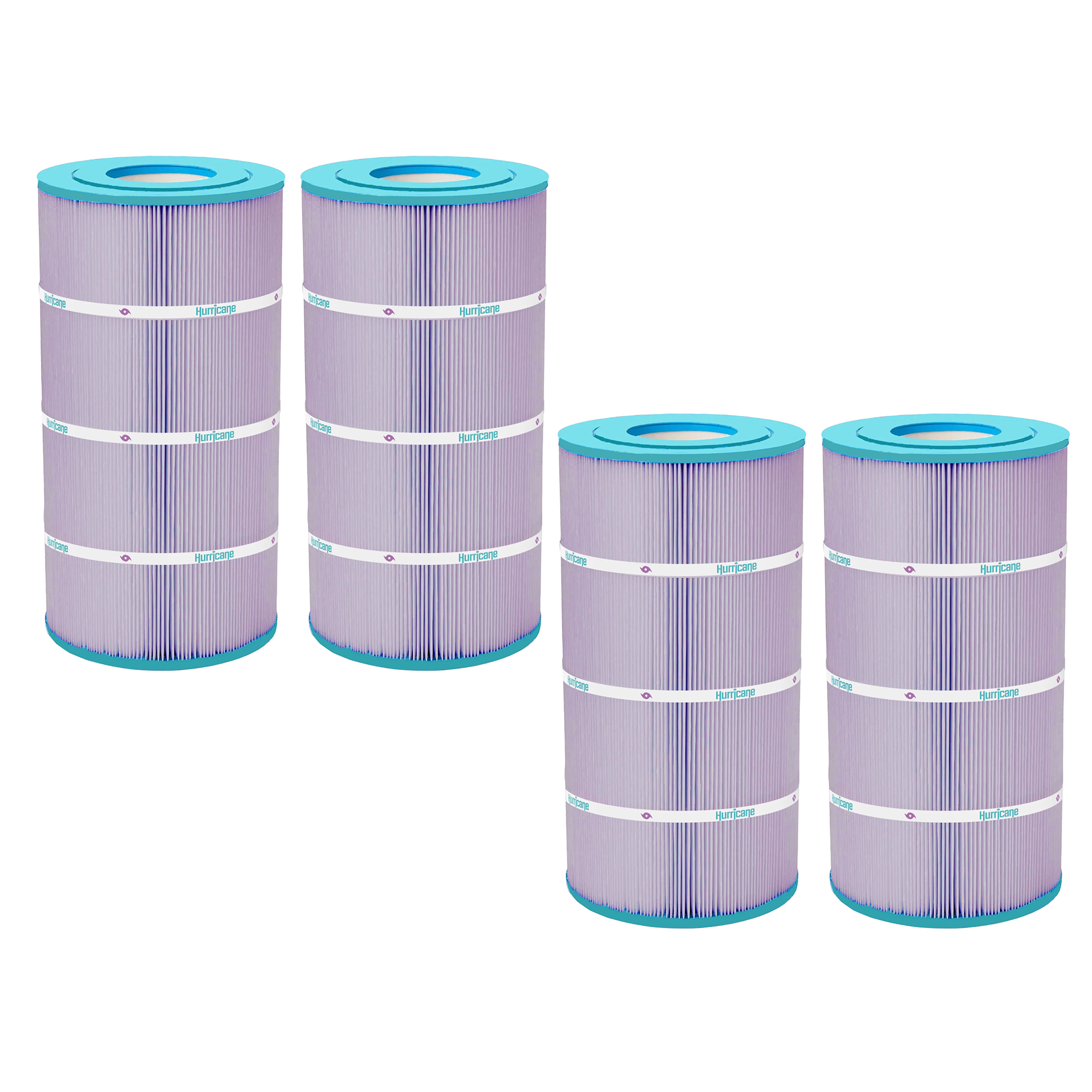 Hurricane Filters 4 Pack HF8409 Platinum Purple Spa Filter Cartridge Replacement - VMInnovations