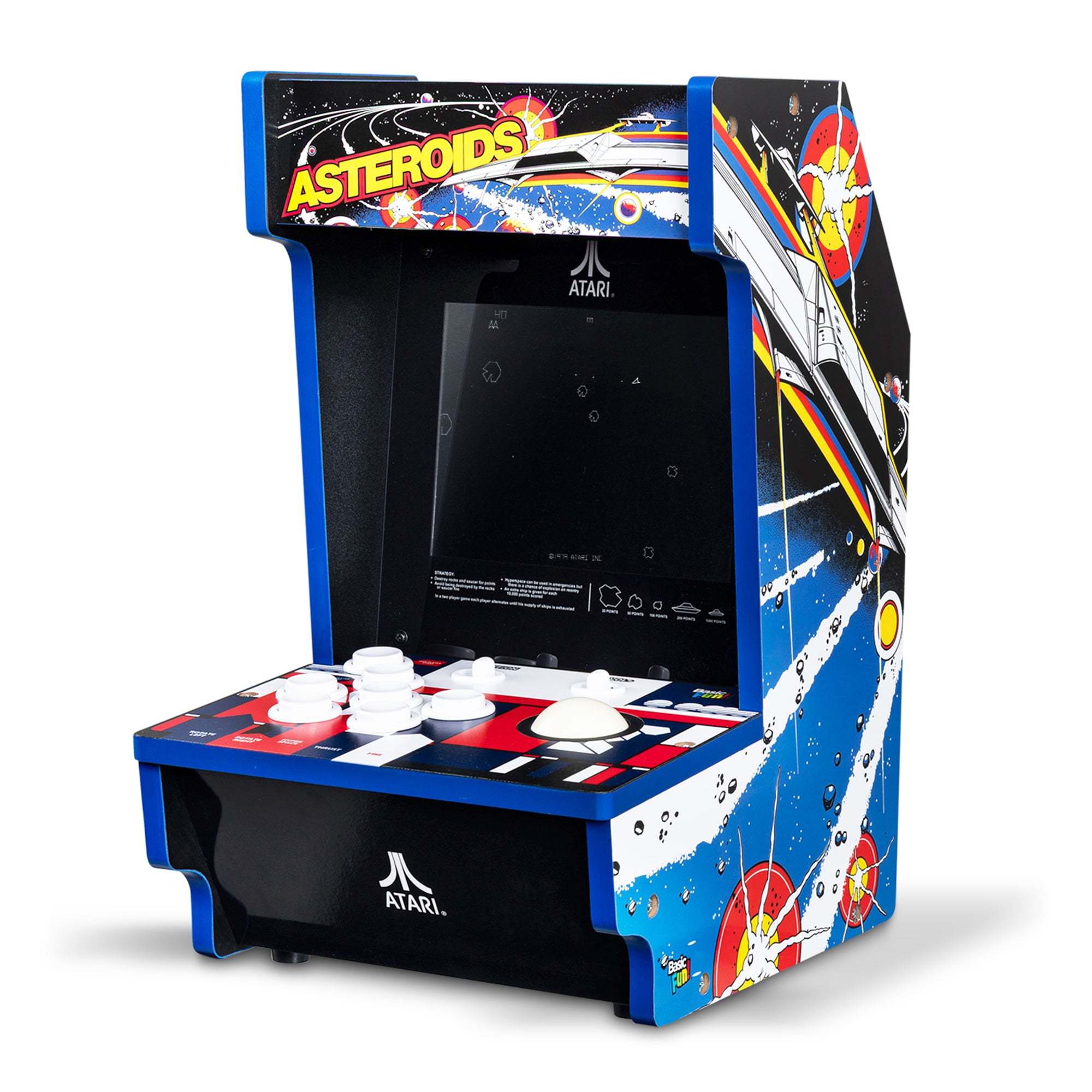 Arcade Classics Atari Asteroids Counter Series Arcade Game (Open Box) - VMInnovations