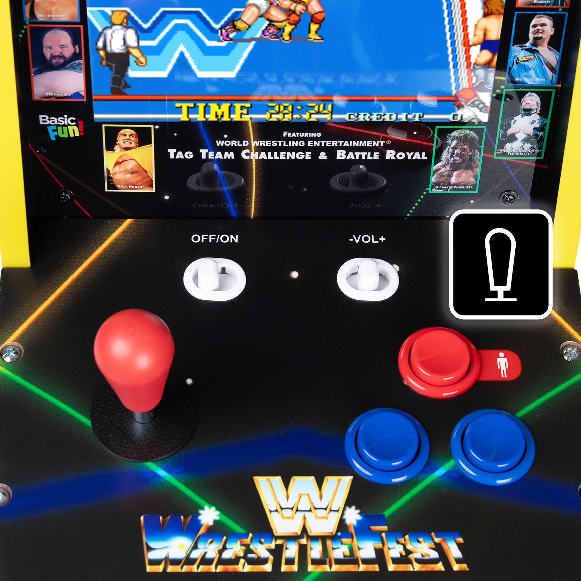 Arcade Classics WWE Counter Series w/8" Crystal Screen & 4 Games (Open Box)