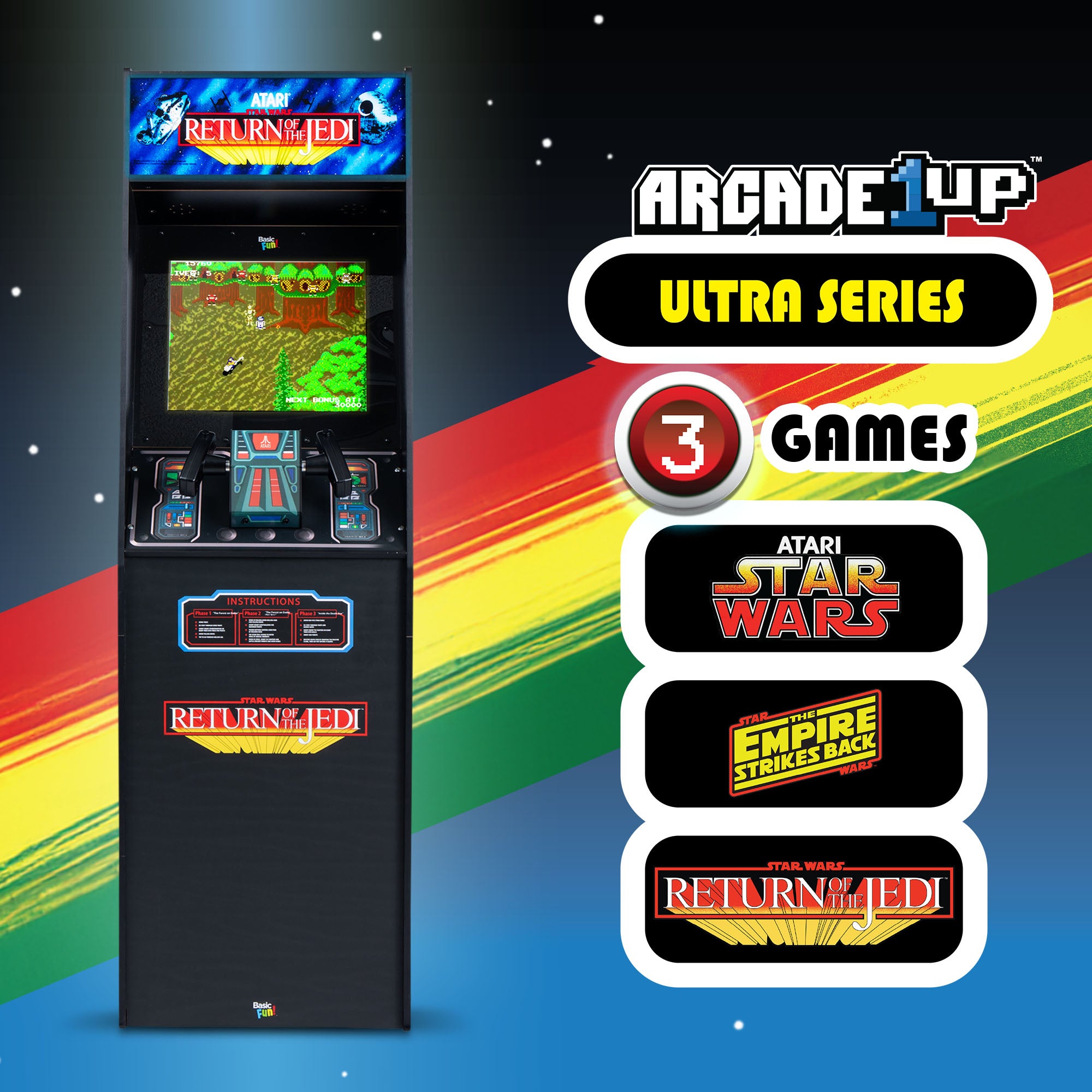 Arcade Classics Atari Star Wars Ultra Series Free Standing Game (Open Box) - VMInnovations