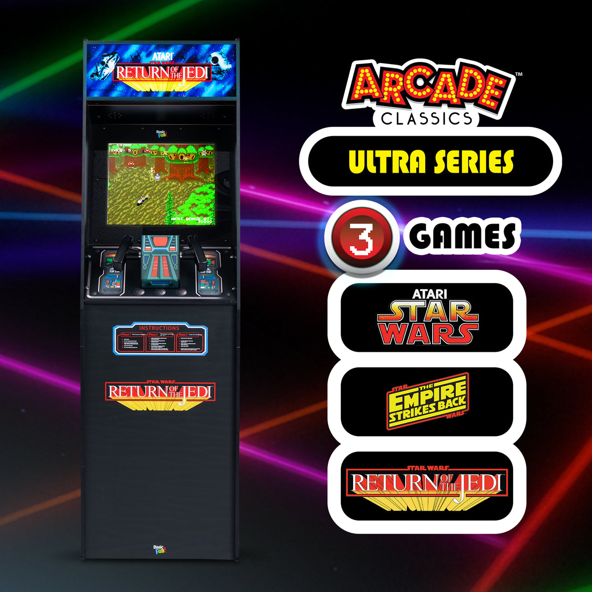 Arcade Classics Atari Star Wars Ultra Series Electronic Game with 17" Screen - VMInnovations