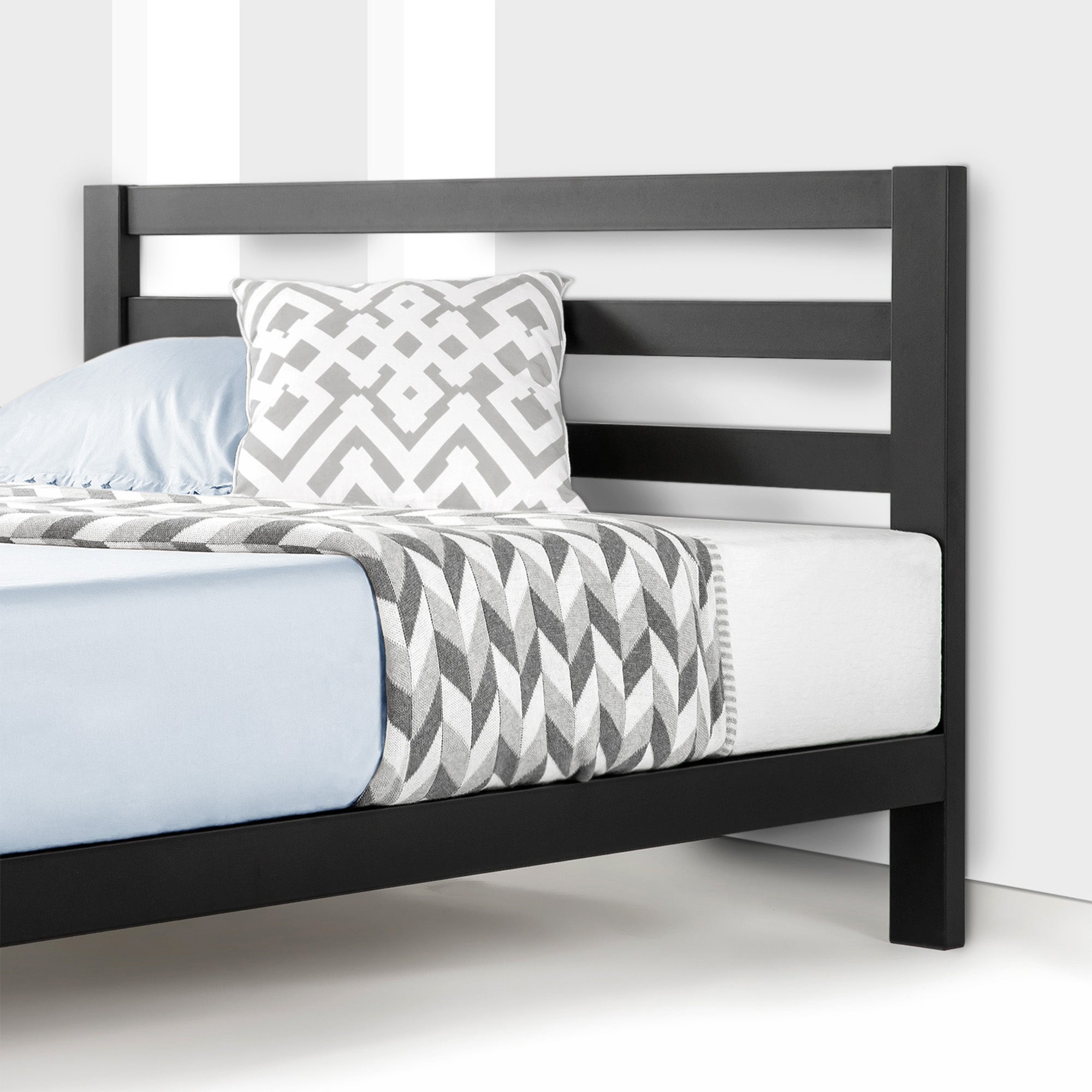 Mellow Modernista Classic Heavy Duty Platform Bed Frame w/ Headboard, 10", King