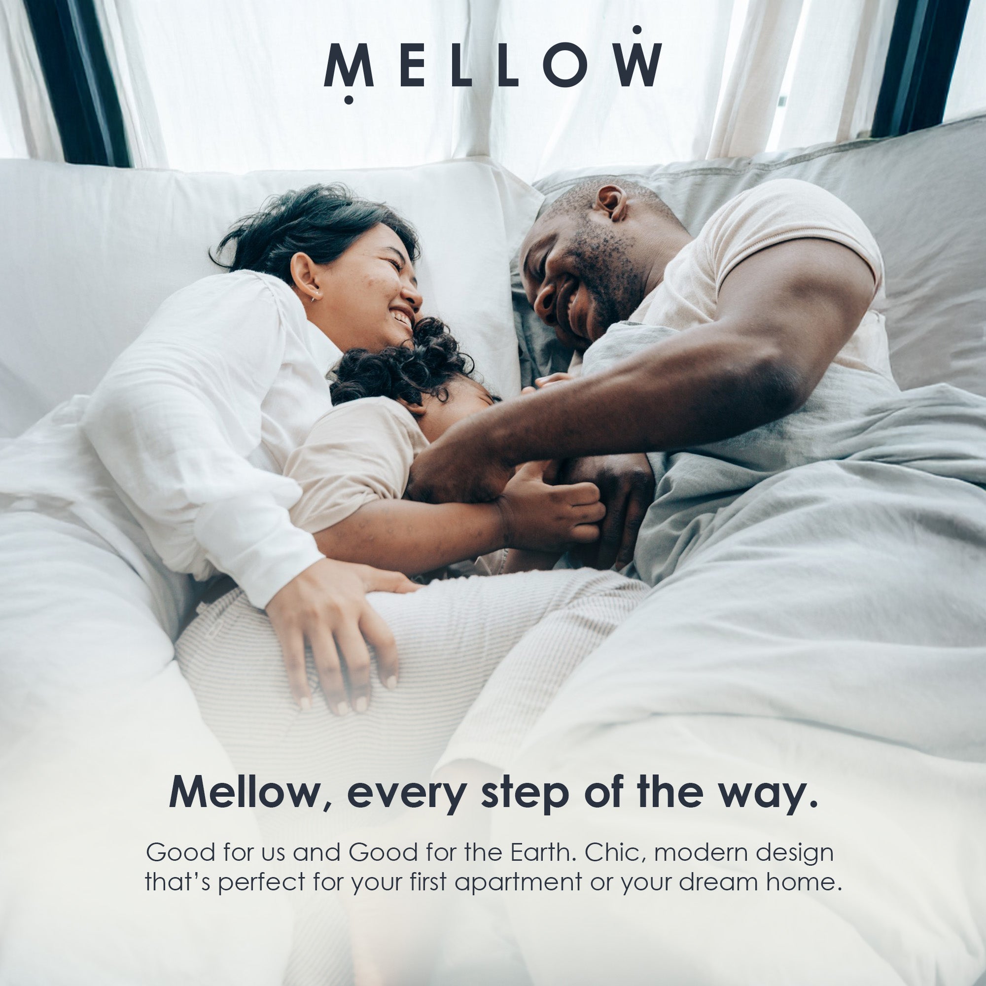 Mellow KASI Metal & Wood Platform Bed Frame with Built-In Headboard Shelf, Queen - VMInnovations