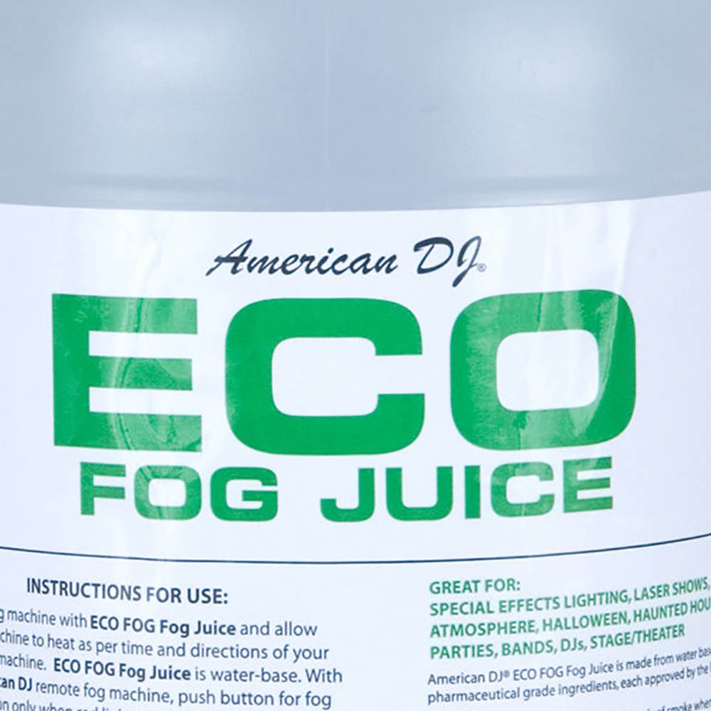 American DJ Eco-Fog Smoke Fog Machine Fluid Juice, 1 Gallon | F4L-ECO-1 - VMInnovations