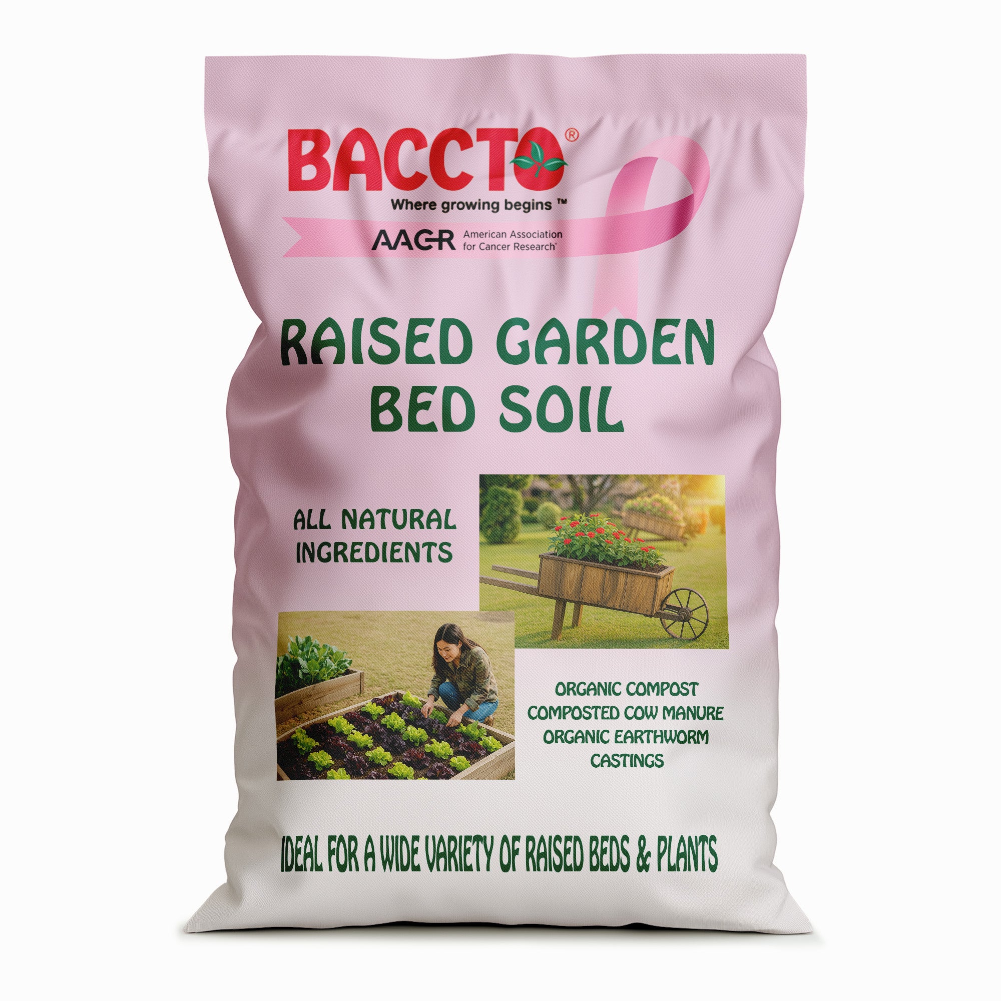 Michigan Peat Company BACCTO Raised Bed Soil for All Plant Types, 1.5 Cubic Feet - VMInnovations