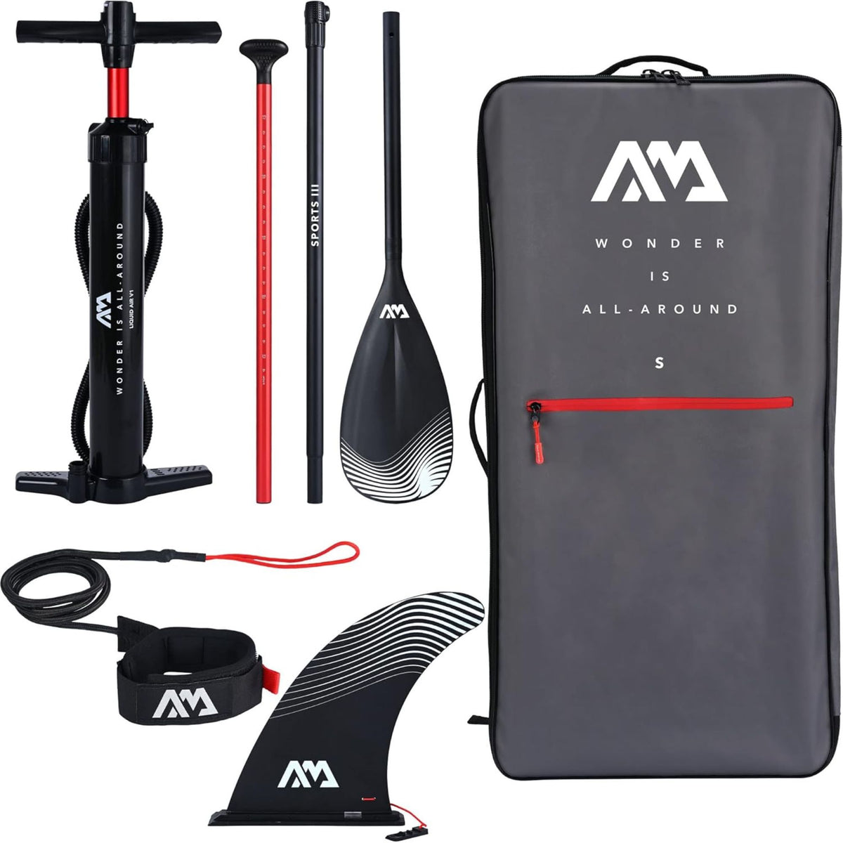Aqua Marina Vapor Inflatable Paddle Board, Pump, Backpack, Leash Blue (Open Box)