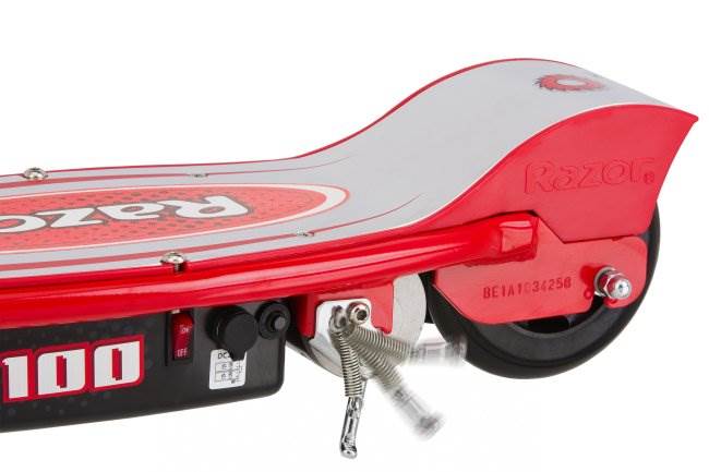 Razor E100 Kids Motorized 24 Volt Electric Scooter with Helmet and Safety Pads