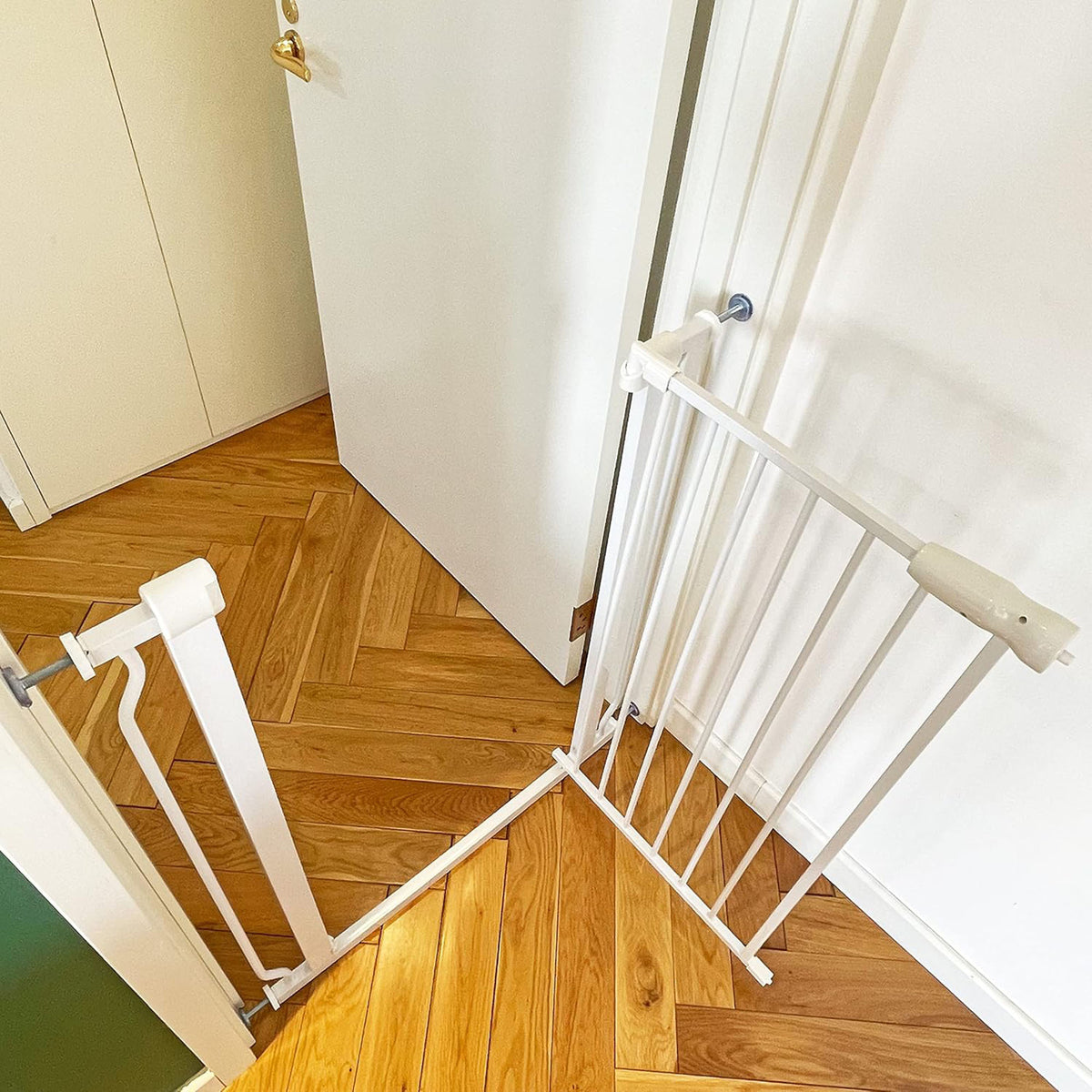 BalanceFrom Walk Thru Safety Gate, Fits 29.1-33.8" Openings, 36” Tall, White