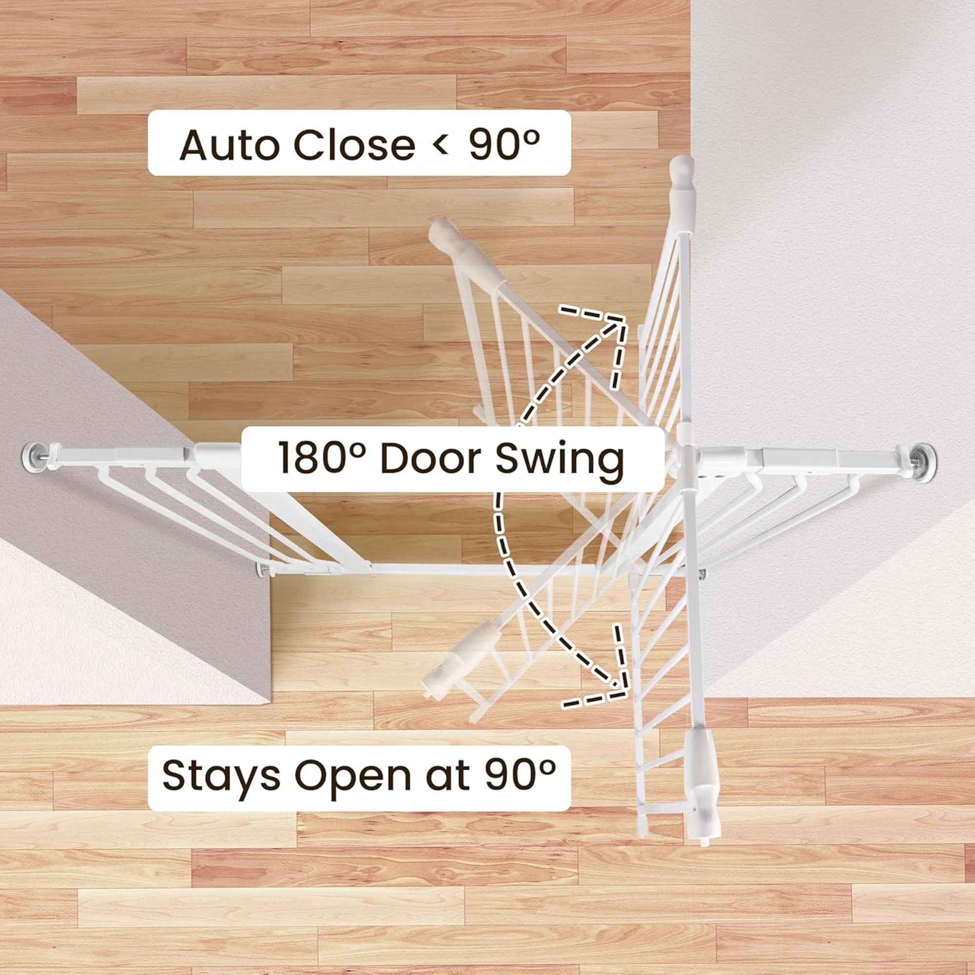 BalanceFrom Walk Thru Safety Gate, Fits 29.1-43.3" Openings, 36” Tall (Open Box)