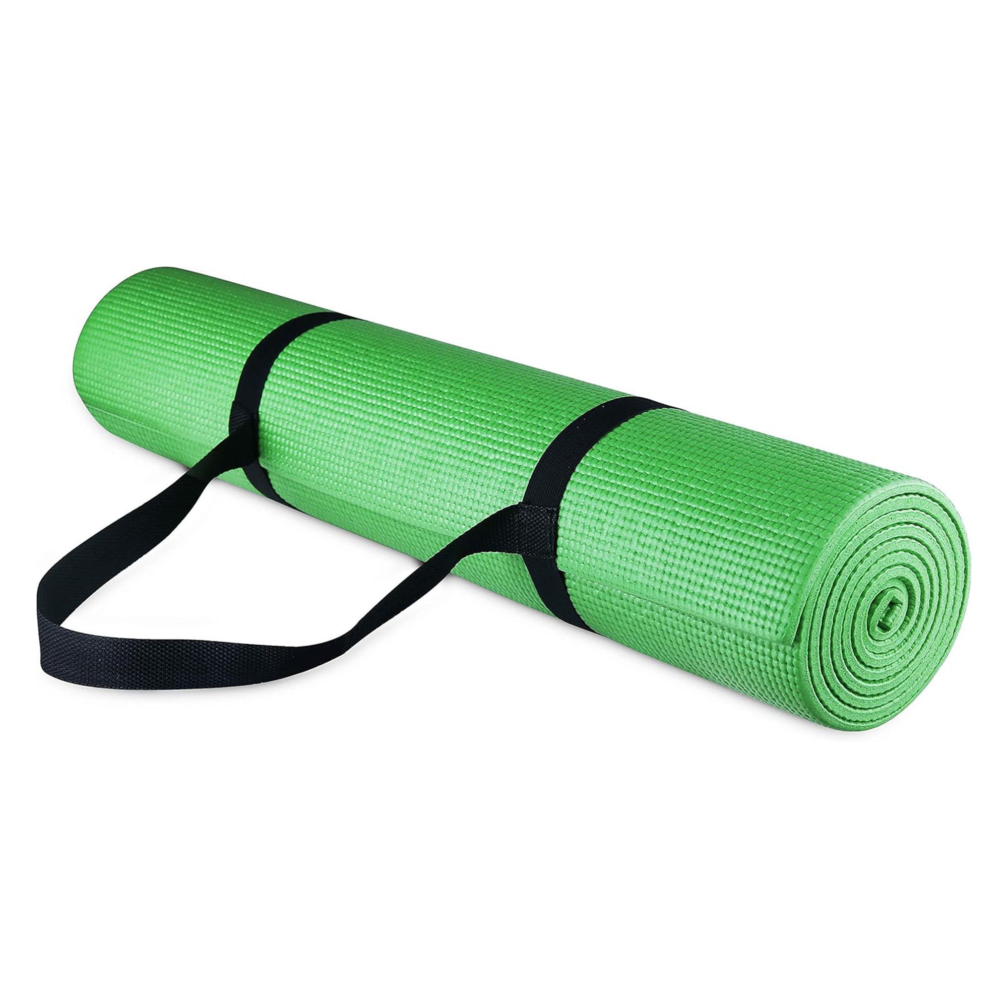 Fitvids 1/4” High Density Thick Non Slip Workout Yoga Mat&Carry Strap(Open Box)