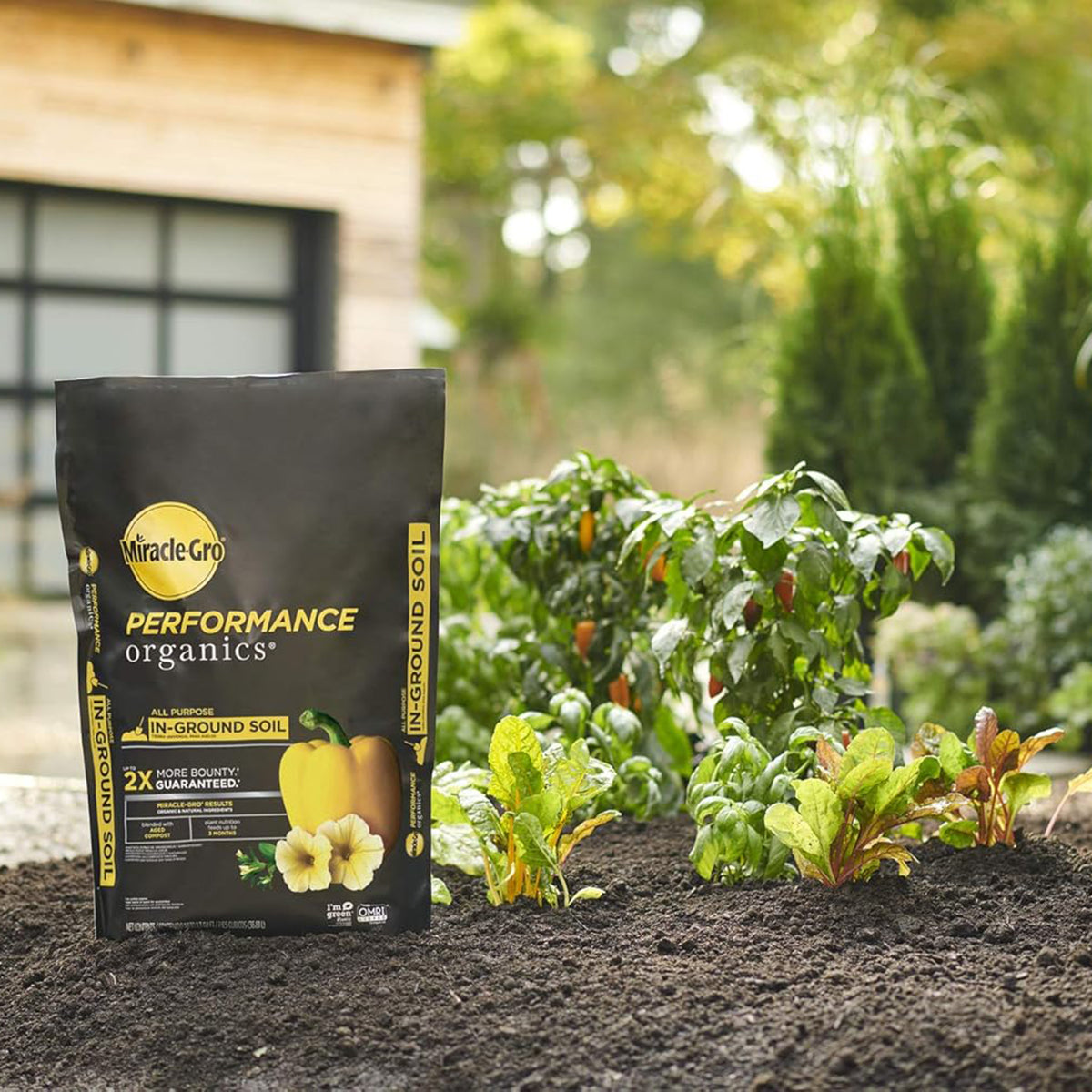 Miracle-Gro 5 Pack Organic Inground Garden Soil Quick Release Natural Fertilizer